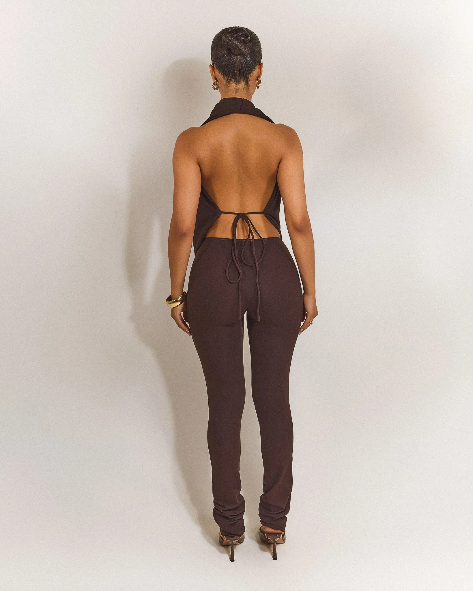 The Leia Top in Brown - Image 5