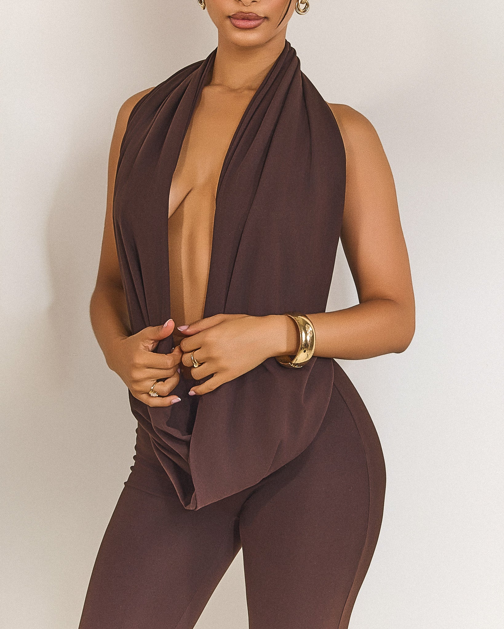 The Leia Top in Brown - Image 6