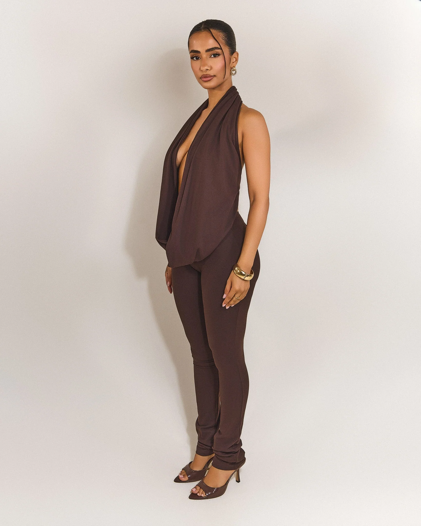 The Leia Trousers in Brown - Image 3