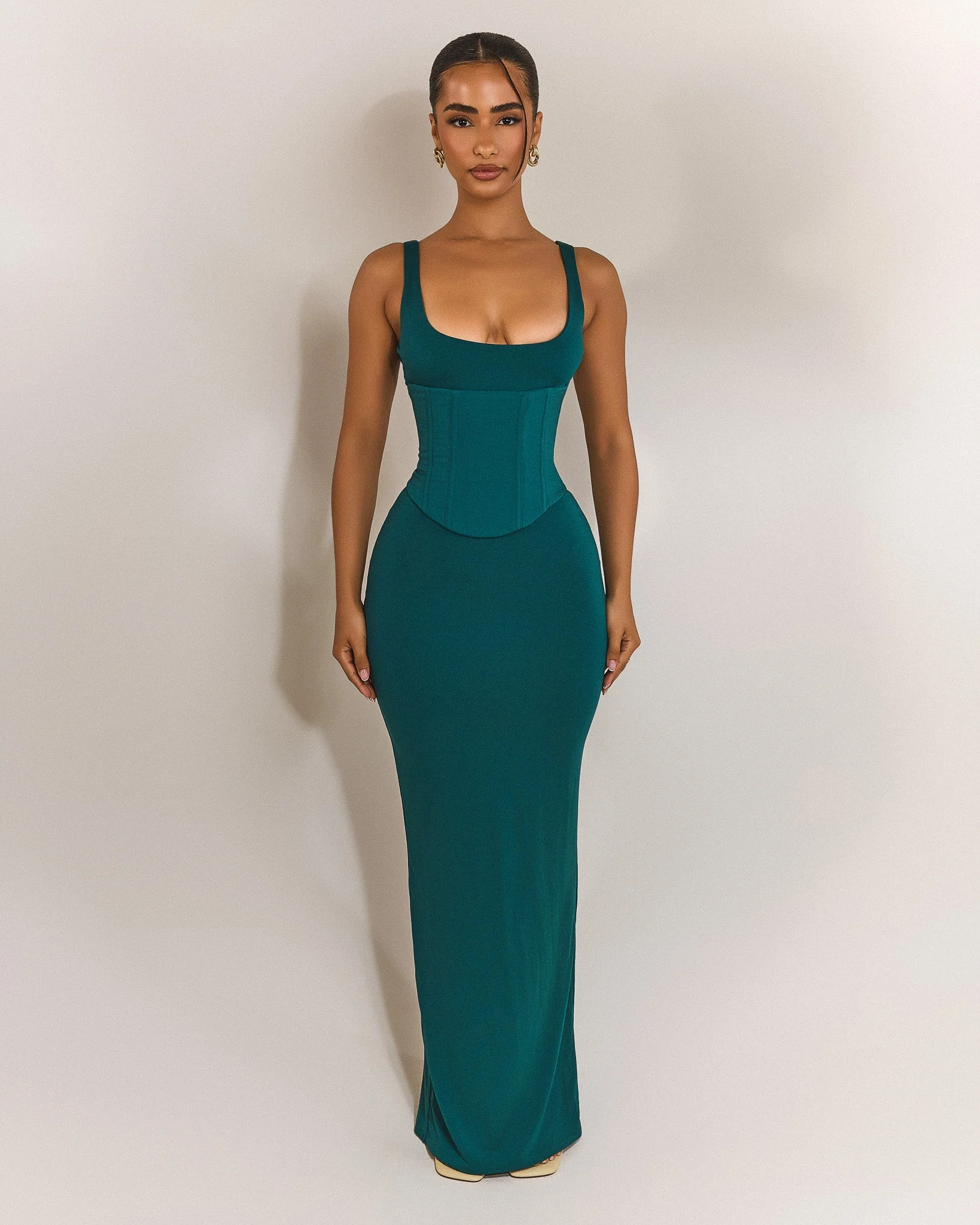 The Sandra Scoop Maxi in Teal - Image 3