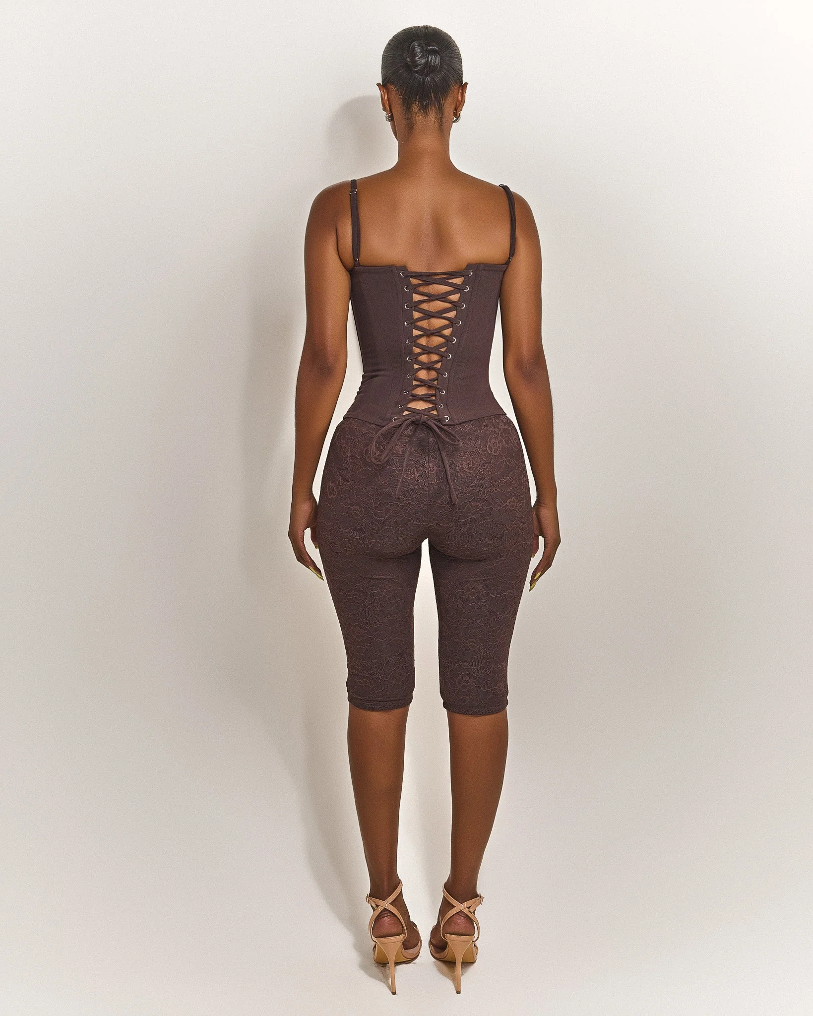 The Brielle Capri Bottoms in Brown - Image 4