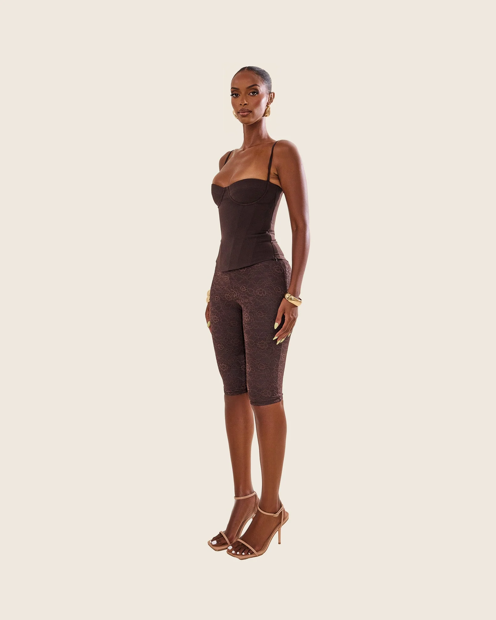 The Brielle Capri Bottoms in Brown - Image 8