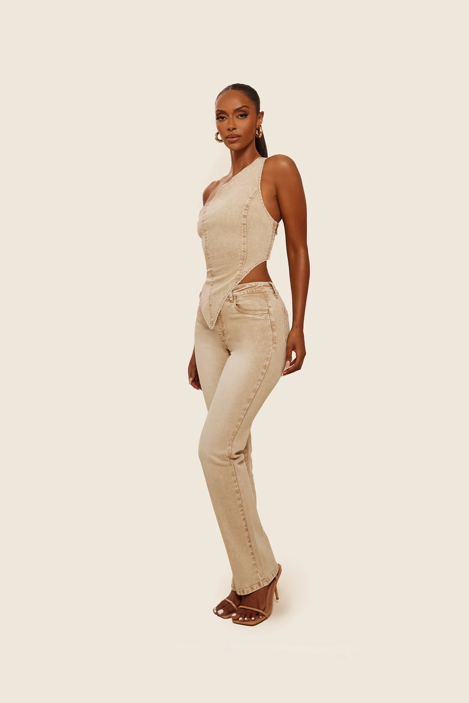 The Cindy Top in Brown Wash - Image 6
