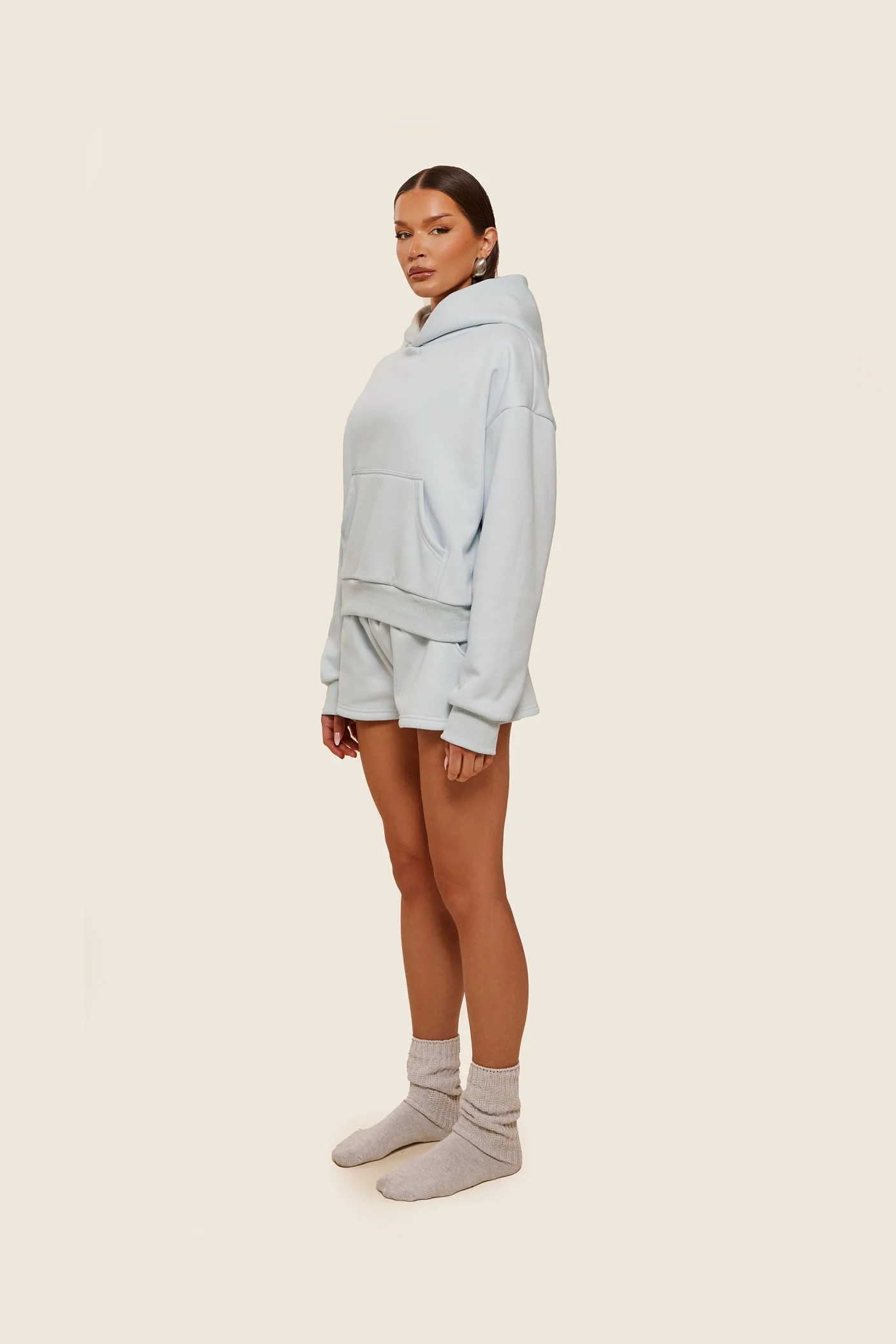 The Classics Hoodie in Baby Blue - Image 9
