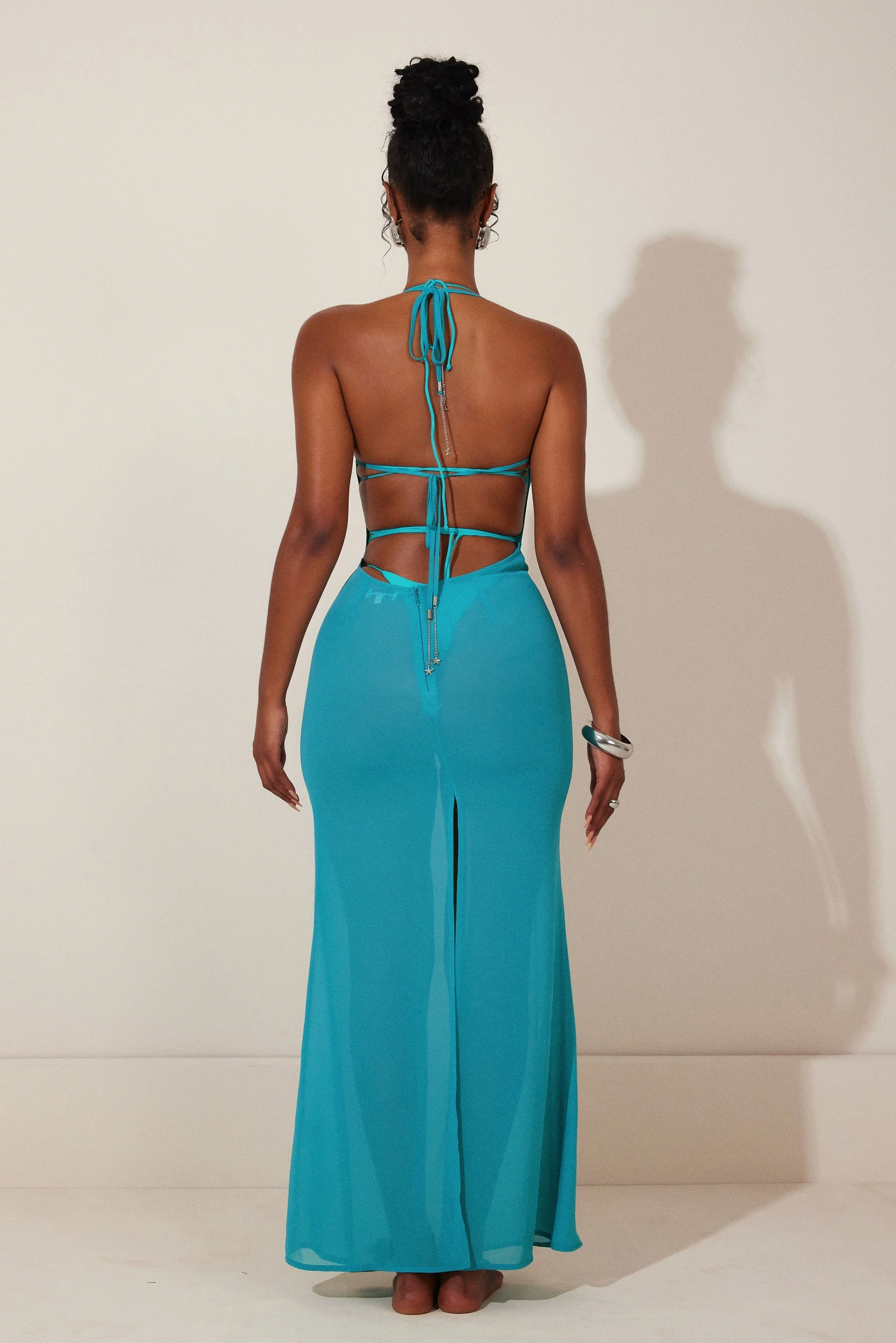 The Aayla Maxi in Teal - Image 6