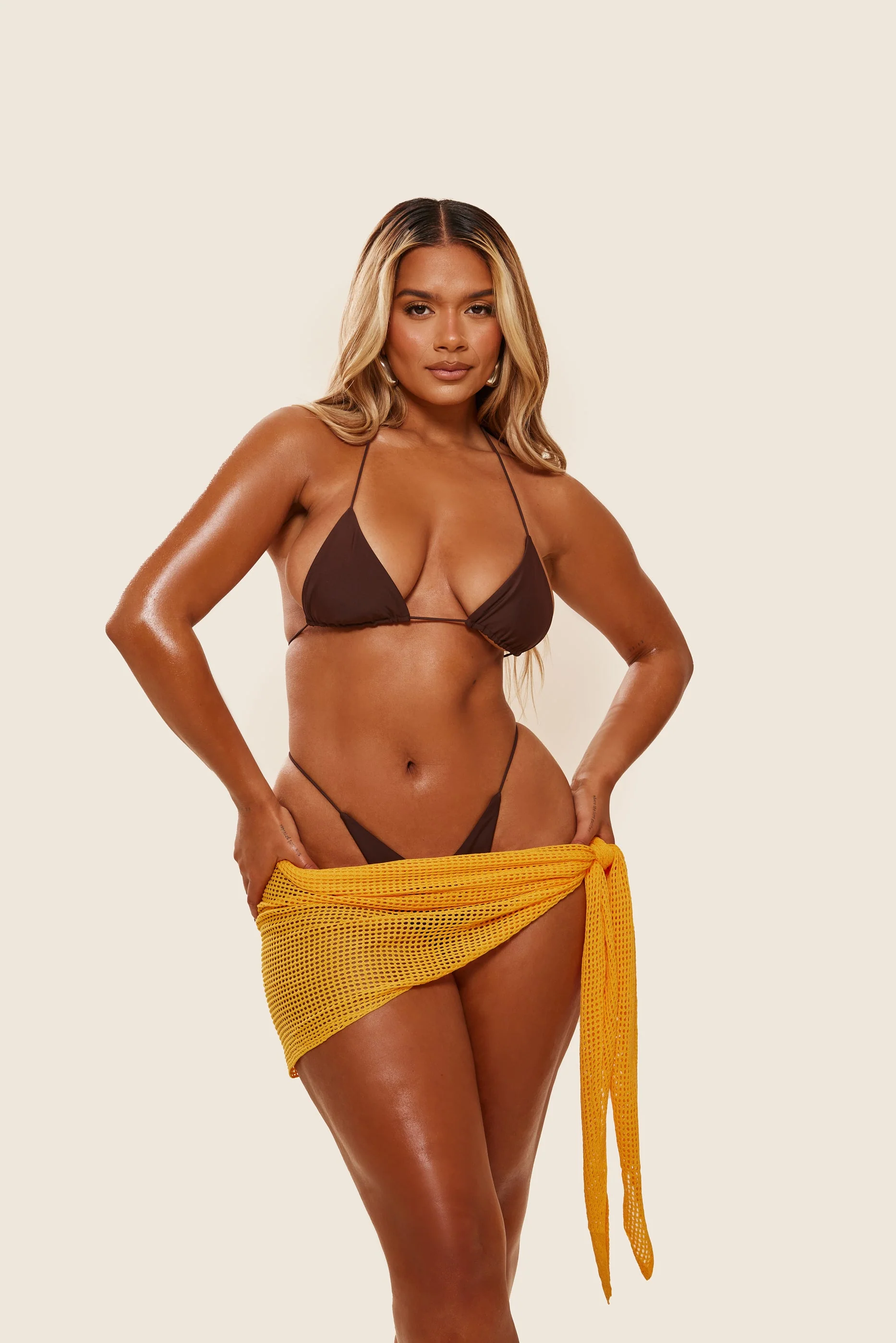 The Crochet Sarong in Orange_ - Image 5