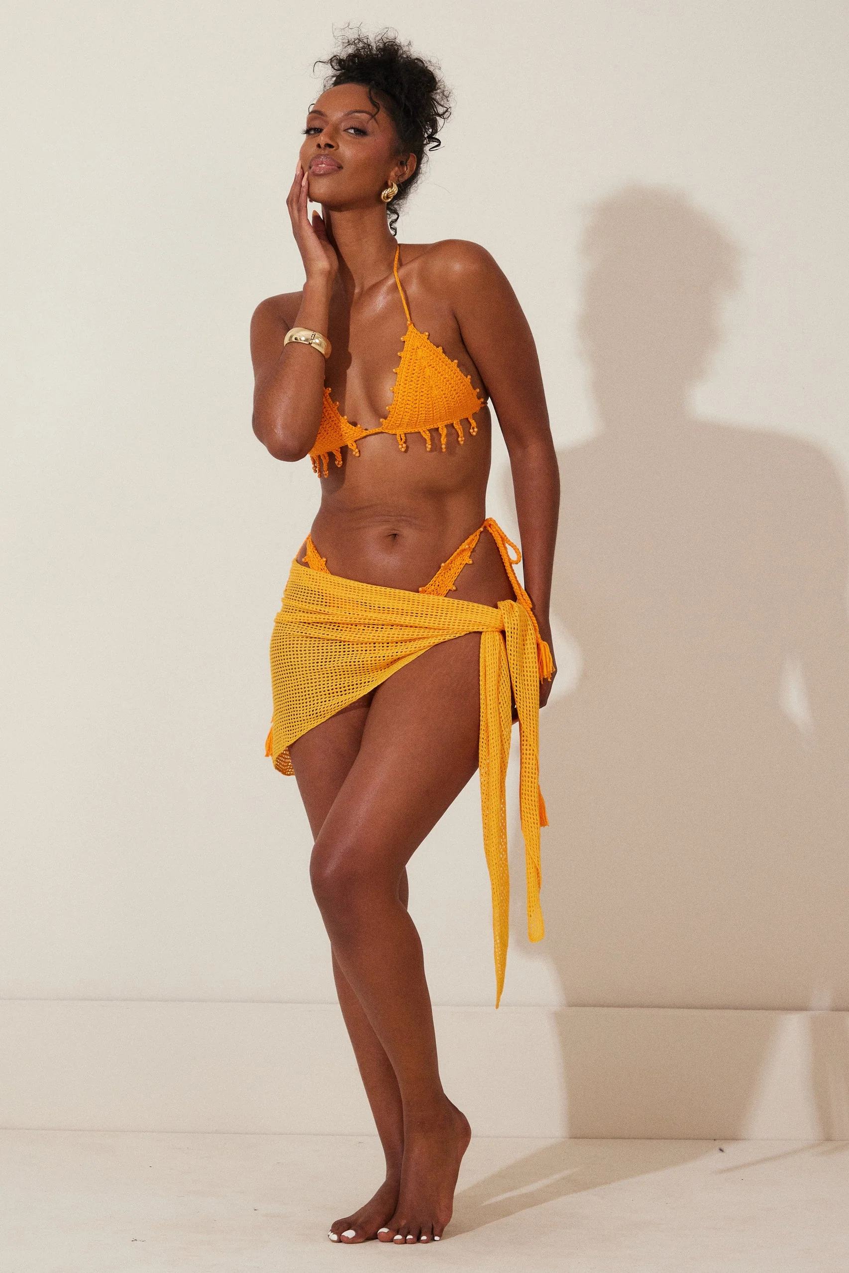 The Crochet Sarong in Orange_ - Image 7