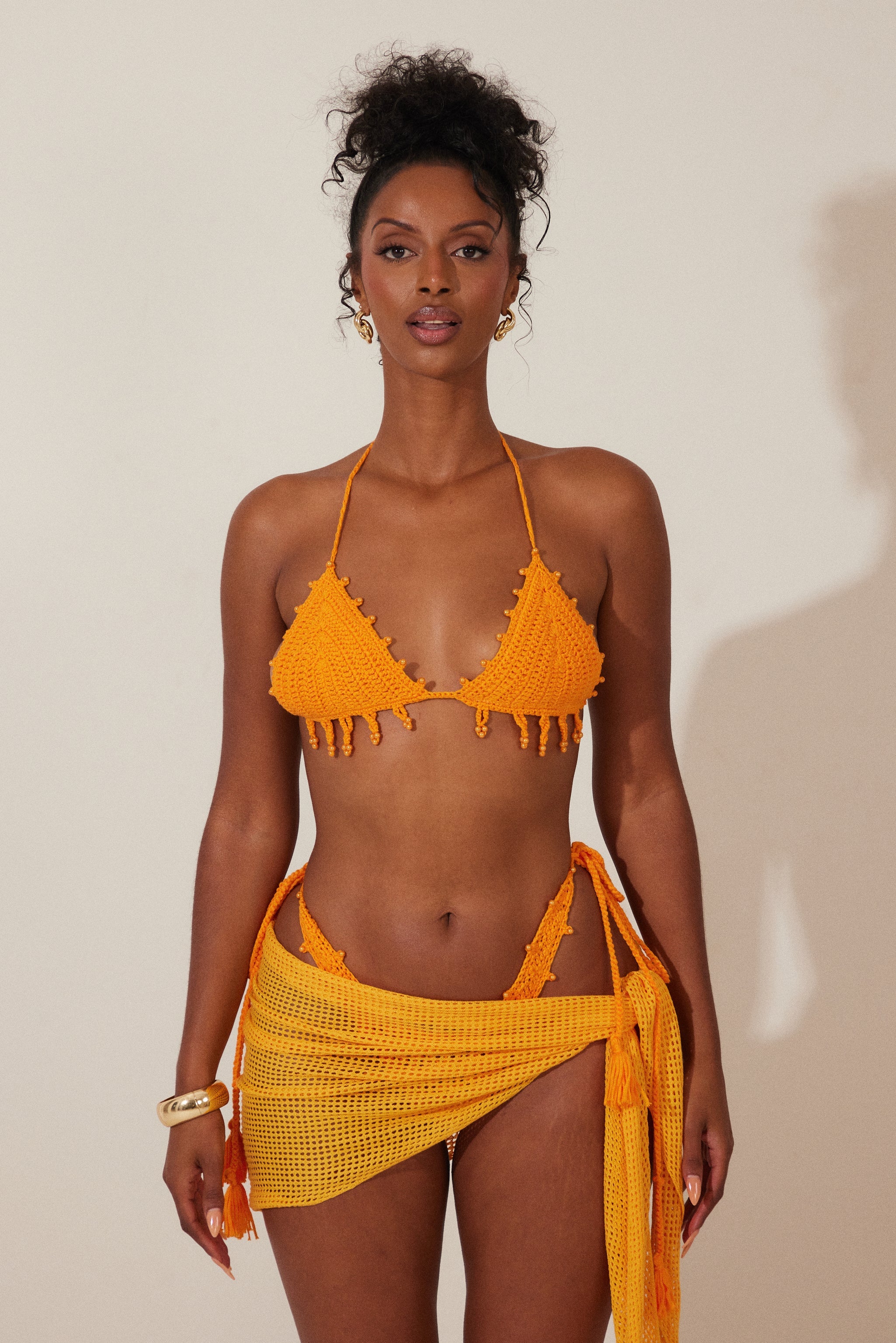 The Crochet Sarong in Orange_ - Image 8