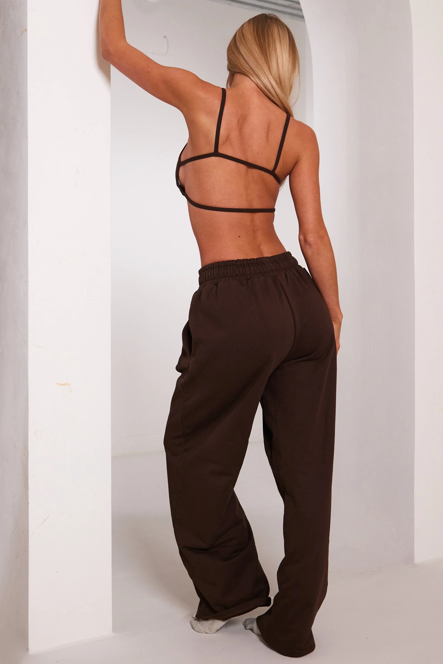The Double Strap Sculpt Bralet in Brown - Image 5