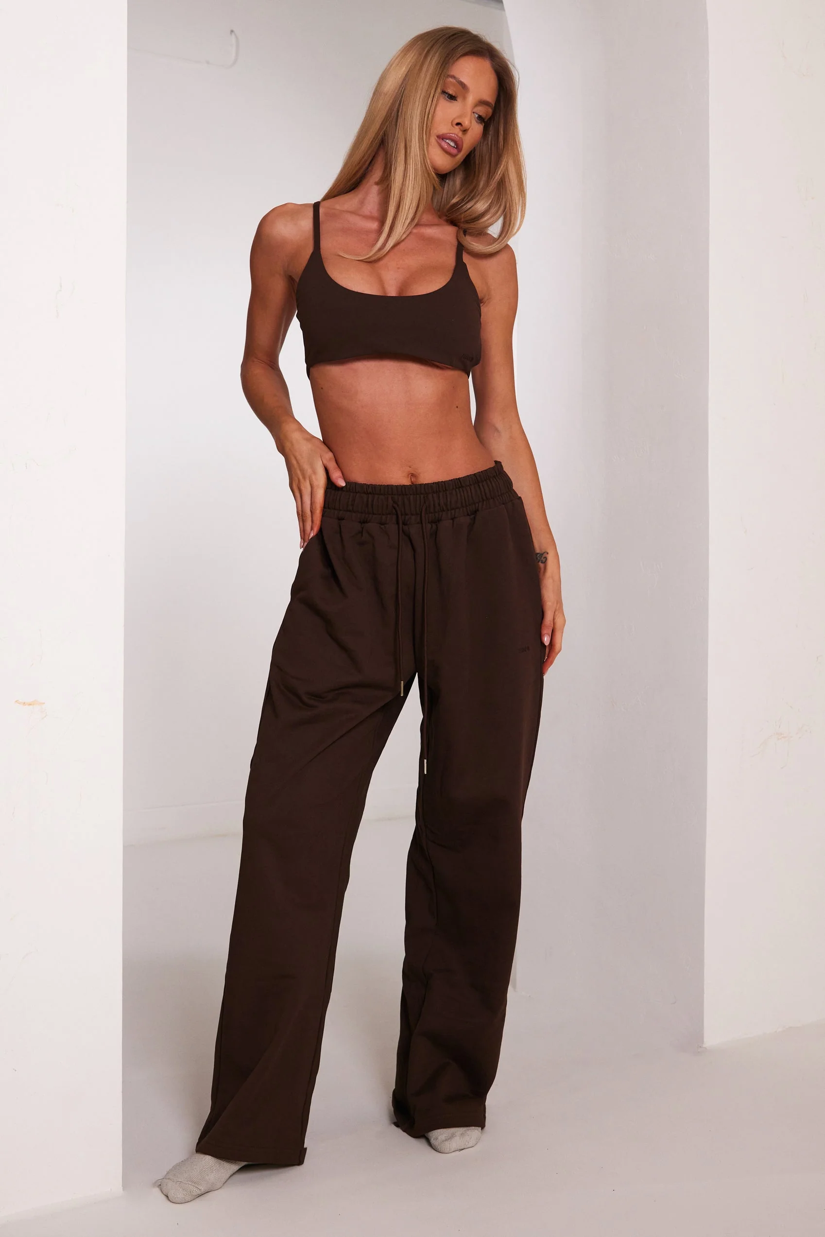 The Double Strap Sculpt Bralet in Brown - Image 6