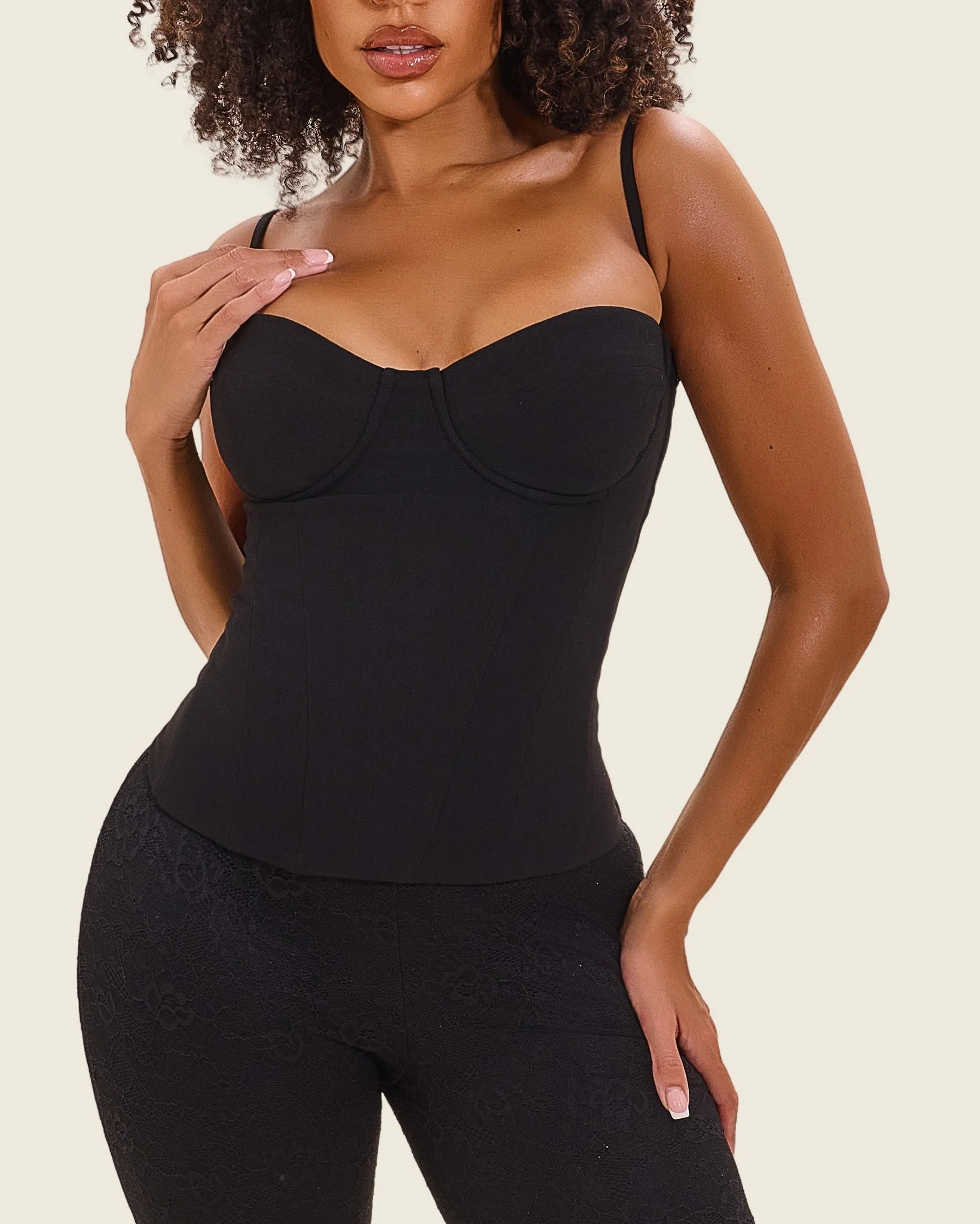 The Everly Corset in Black - Image 11