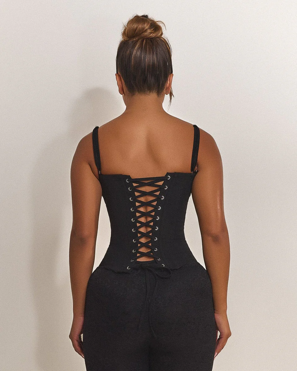 The Everly Corset in Black - Image 9