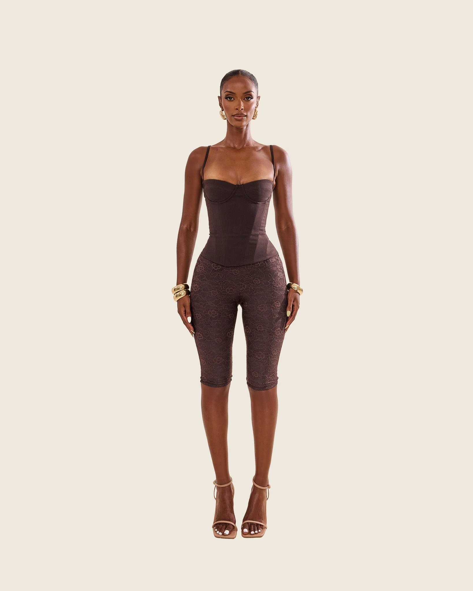 The Everly Corset in Brown - Image 3