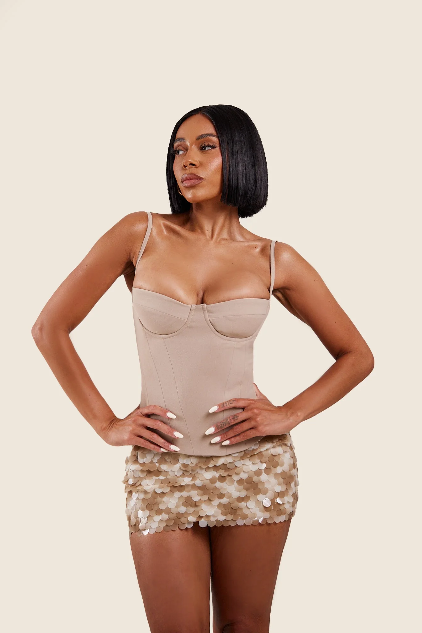 The Everly Corset in Stone - Image 8