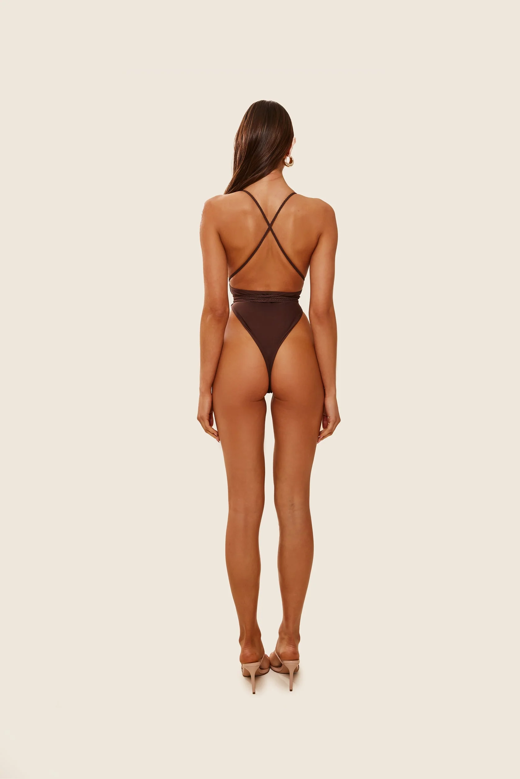 The Fishtail Swim in Brown - Image 10