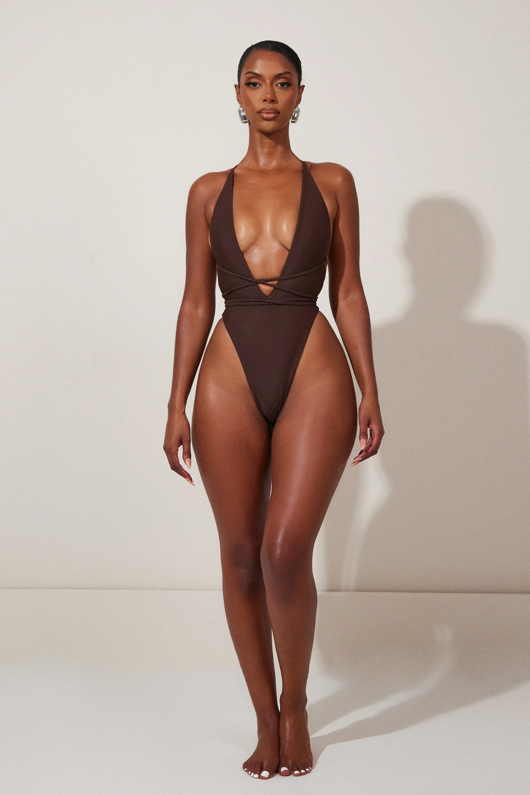 The Fishtail Swim in Brown - Image 16