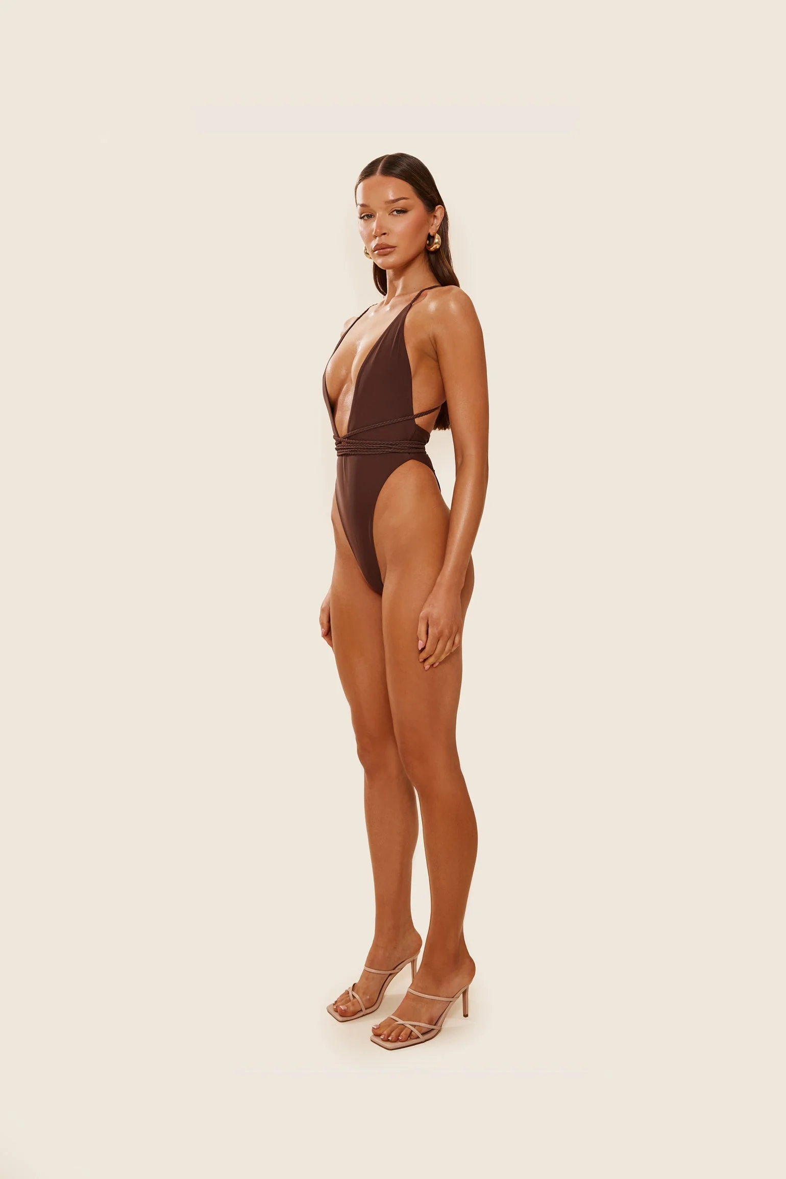 The Fishtail Swim in Brown - Image 9