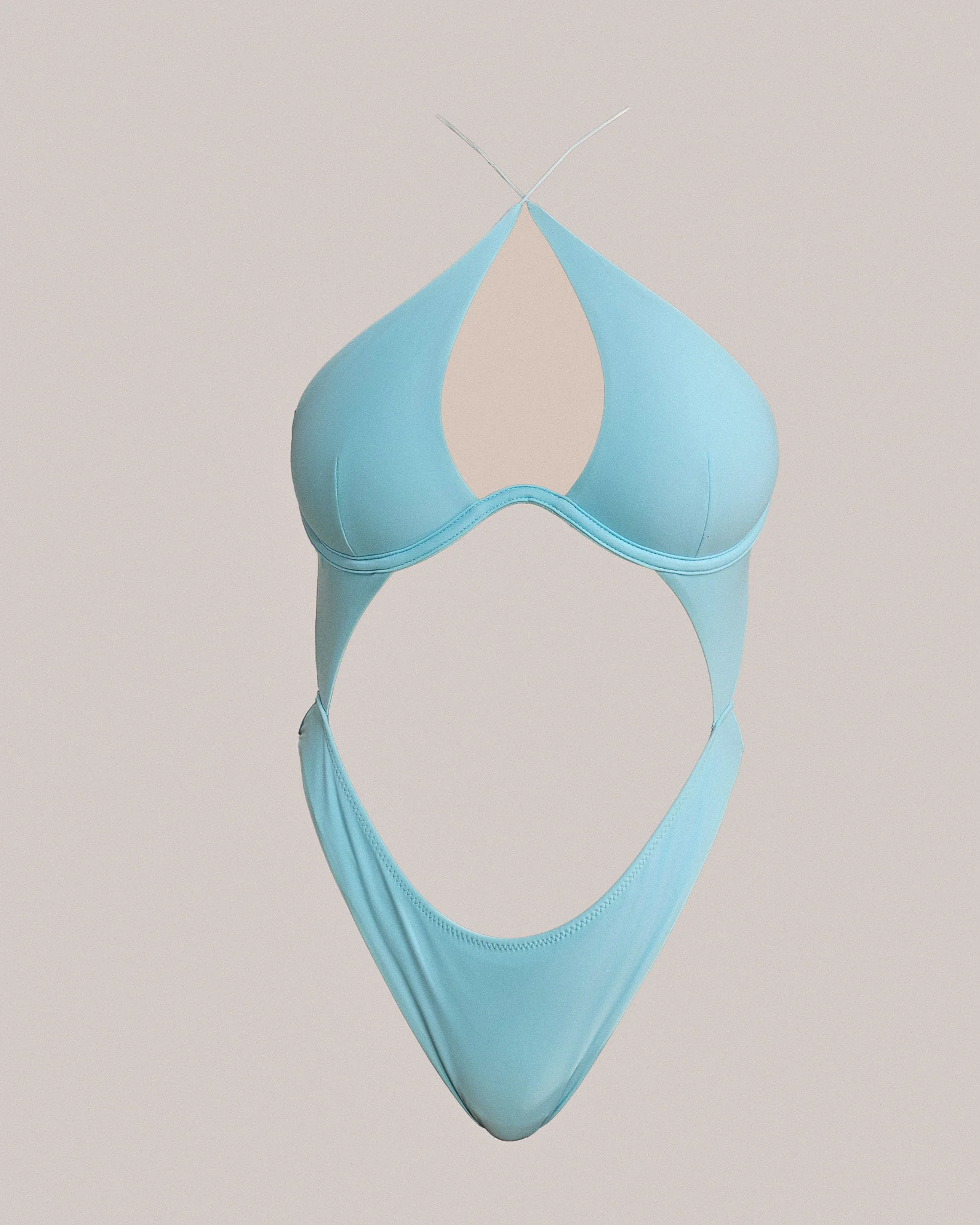 The Kylie Underwire Swim in Powder Blue - Image 6