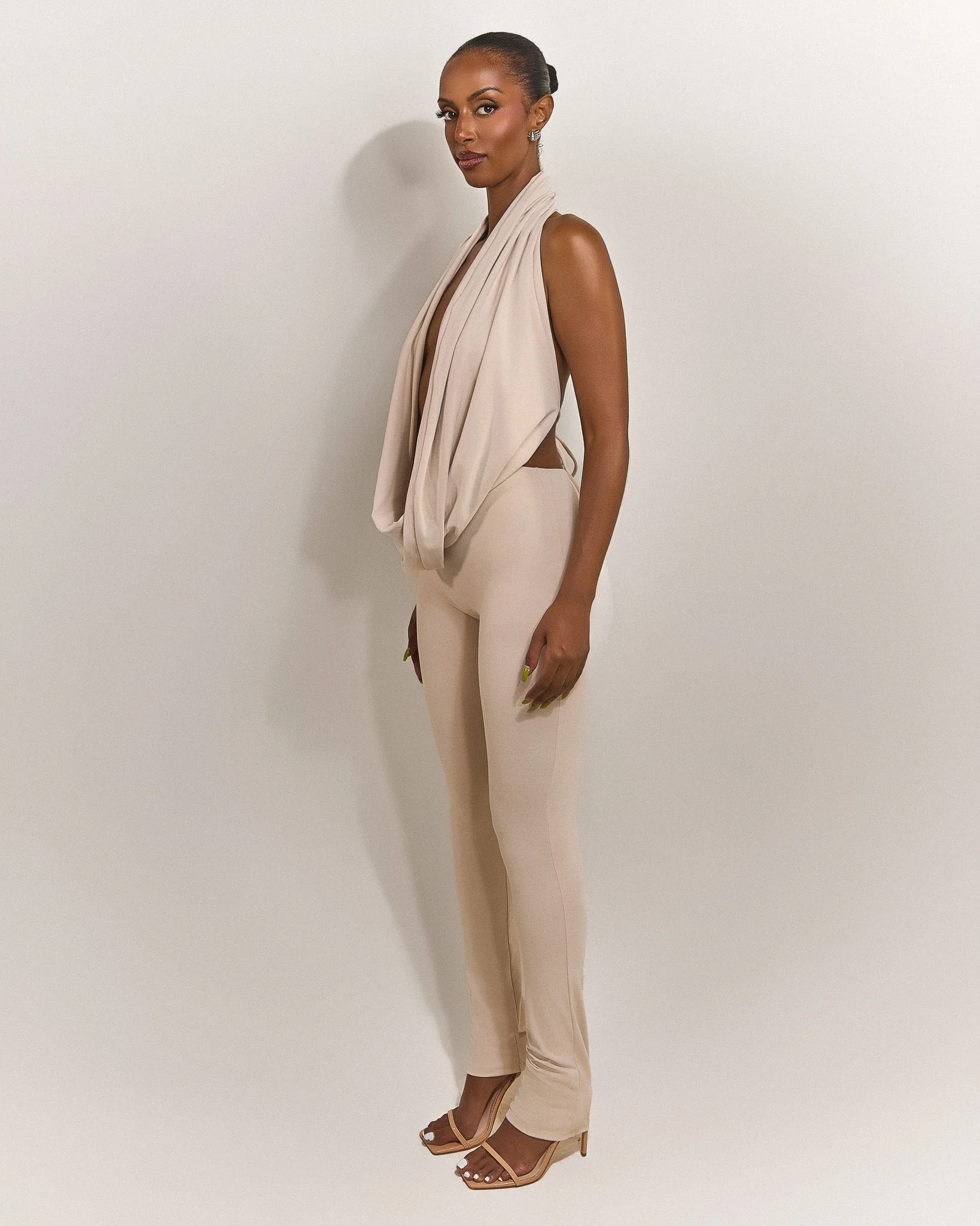 Leia Trousers in Stone - Image 3