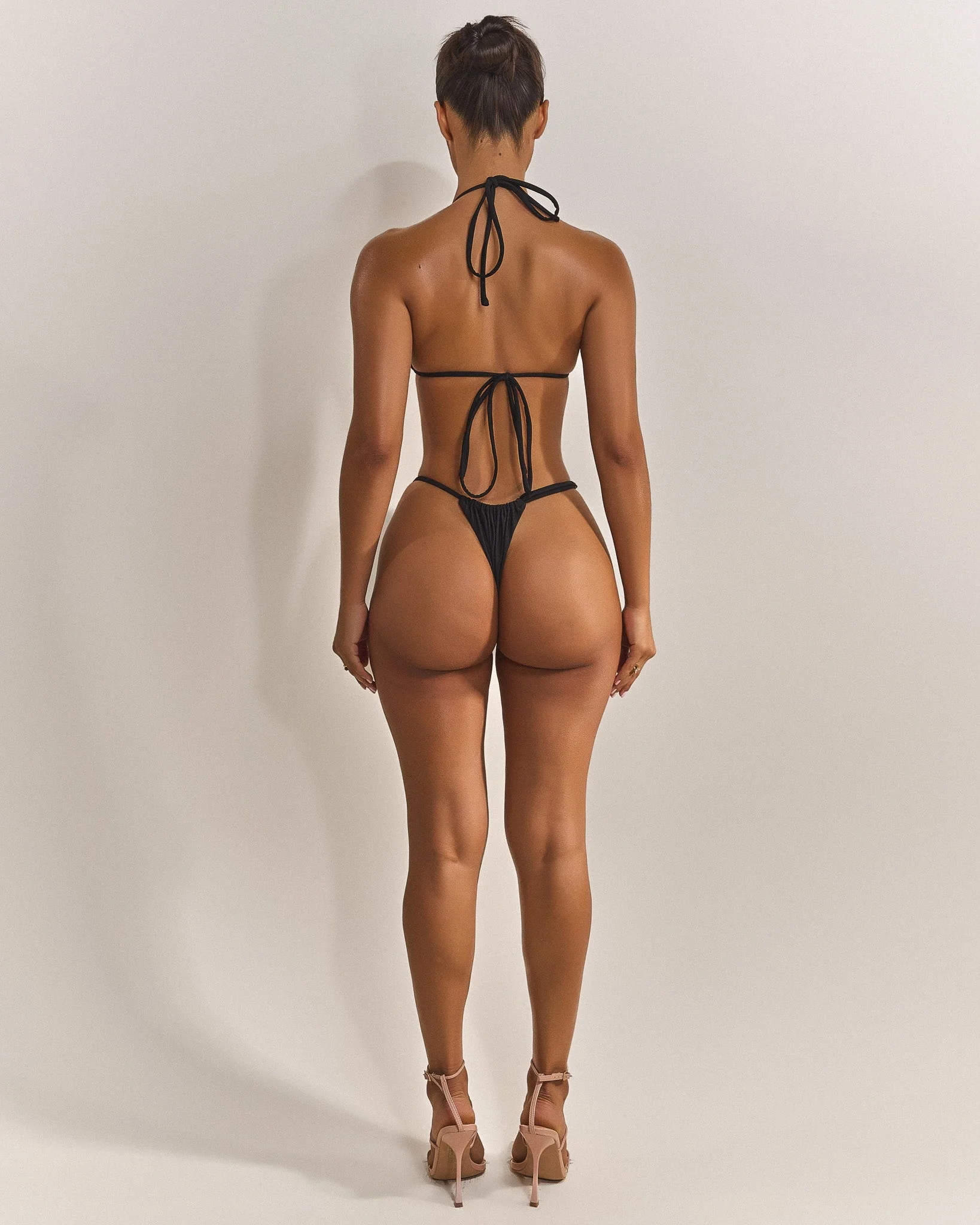 The Mars Detail String Bikini in Black - Image 3