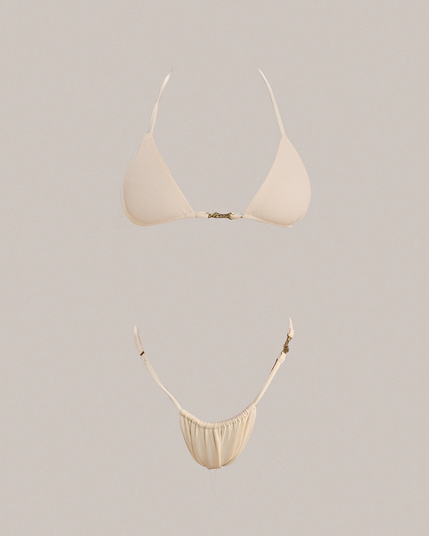 The Mars Detail String Bikini in Cream - Image 4