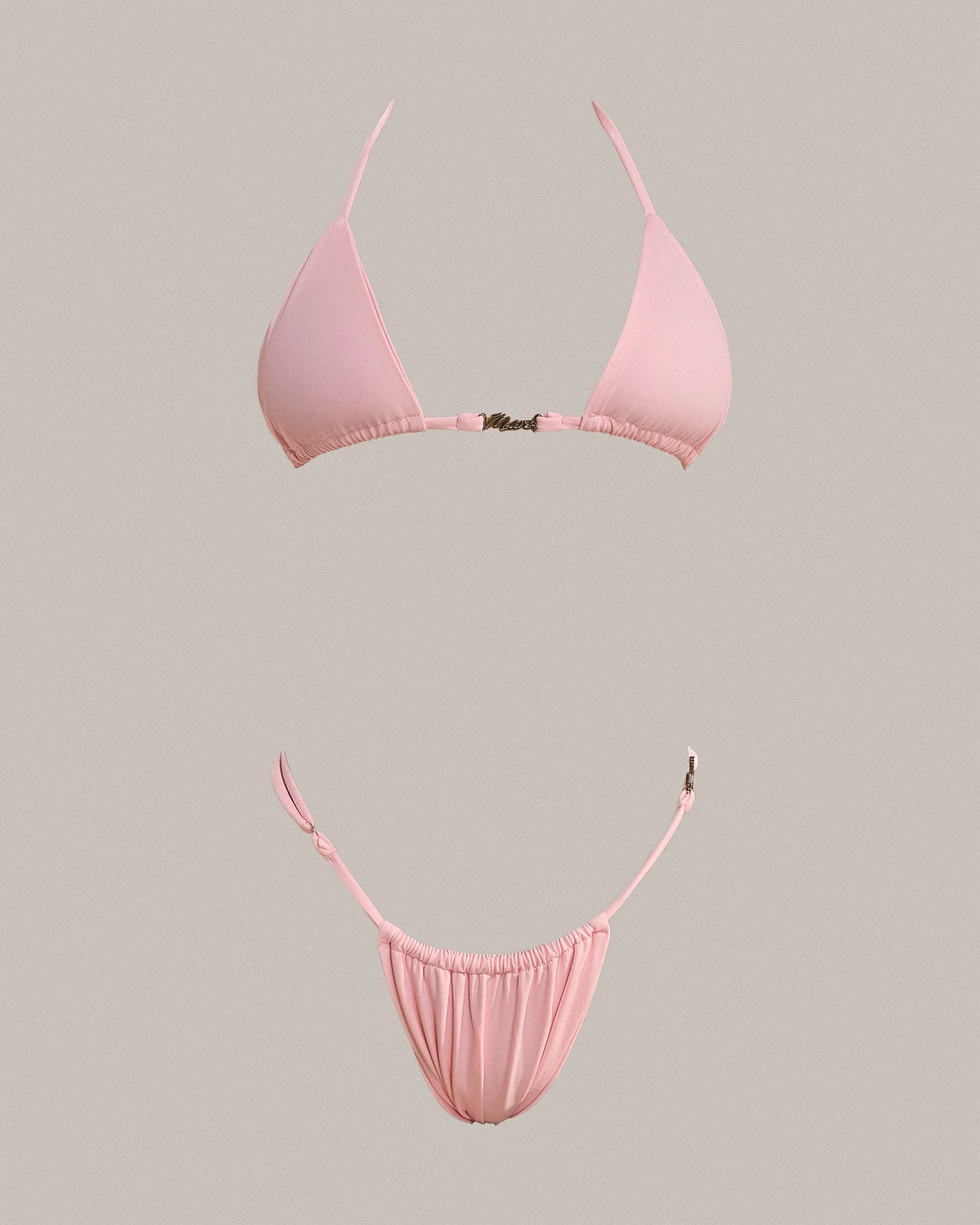 The Mars Detail String Bikini in Pink - Image 7