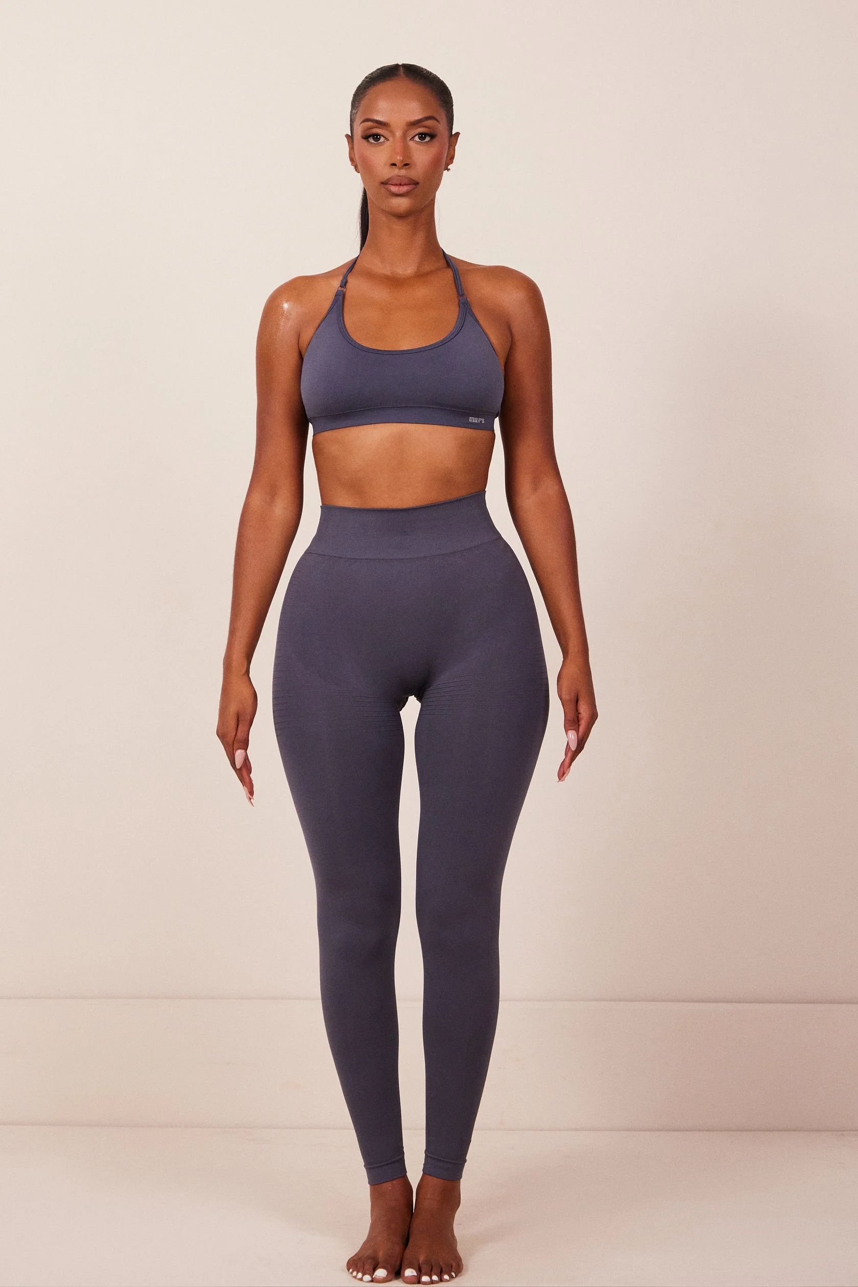 The Mars Seamless Bra in Navy - Image 3