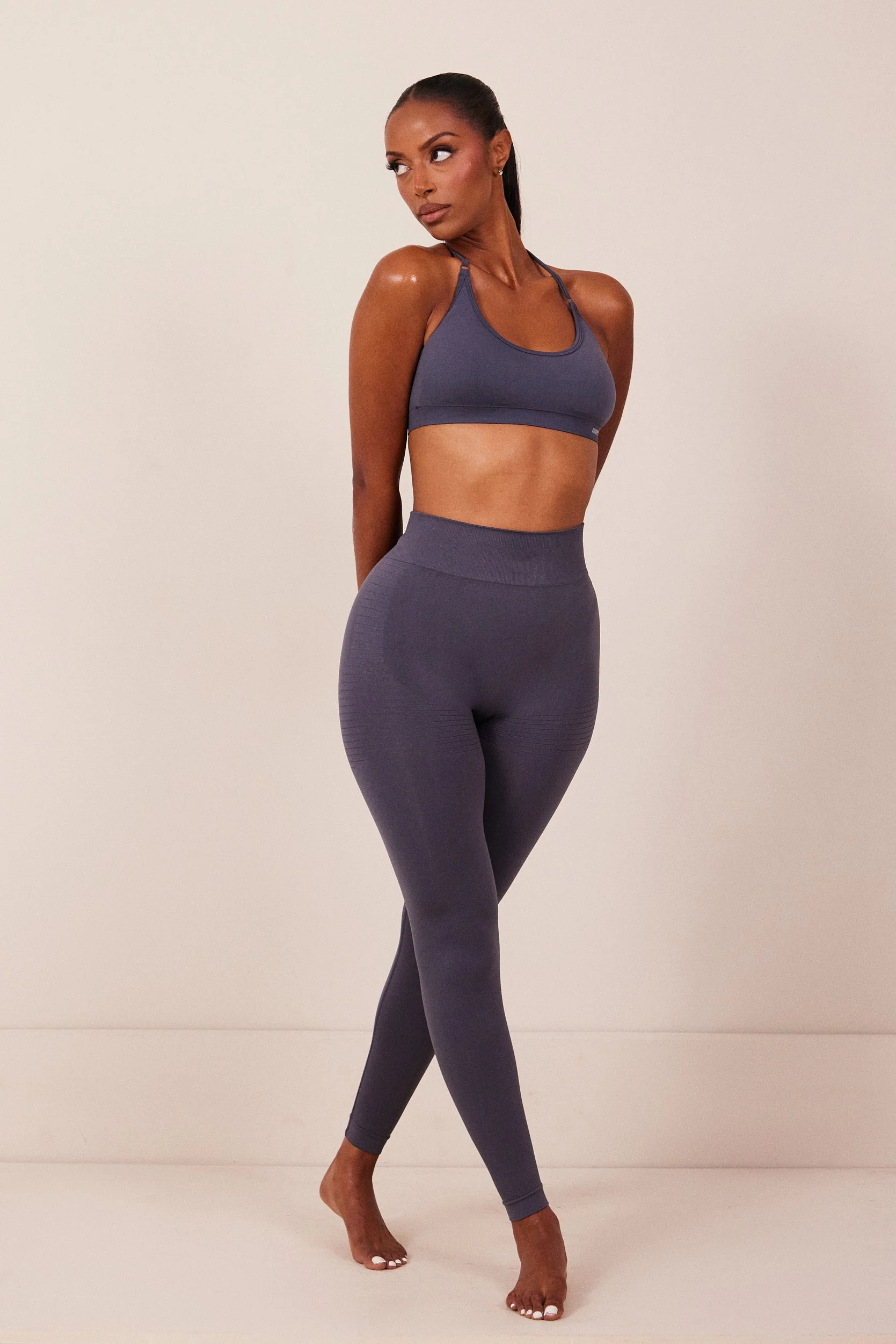 The Mars Seamless Bra in Navy - Image 7