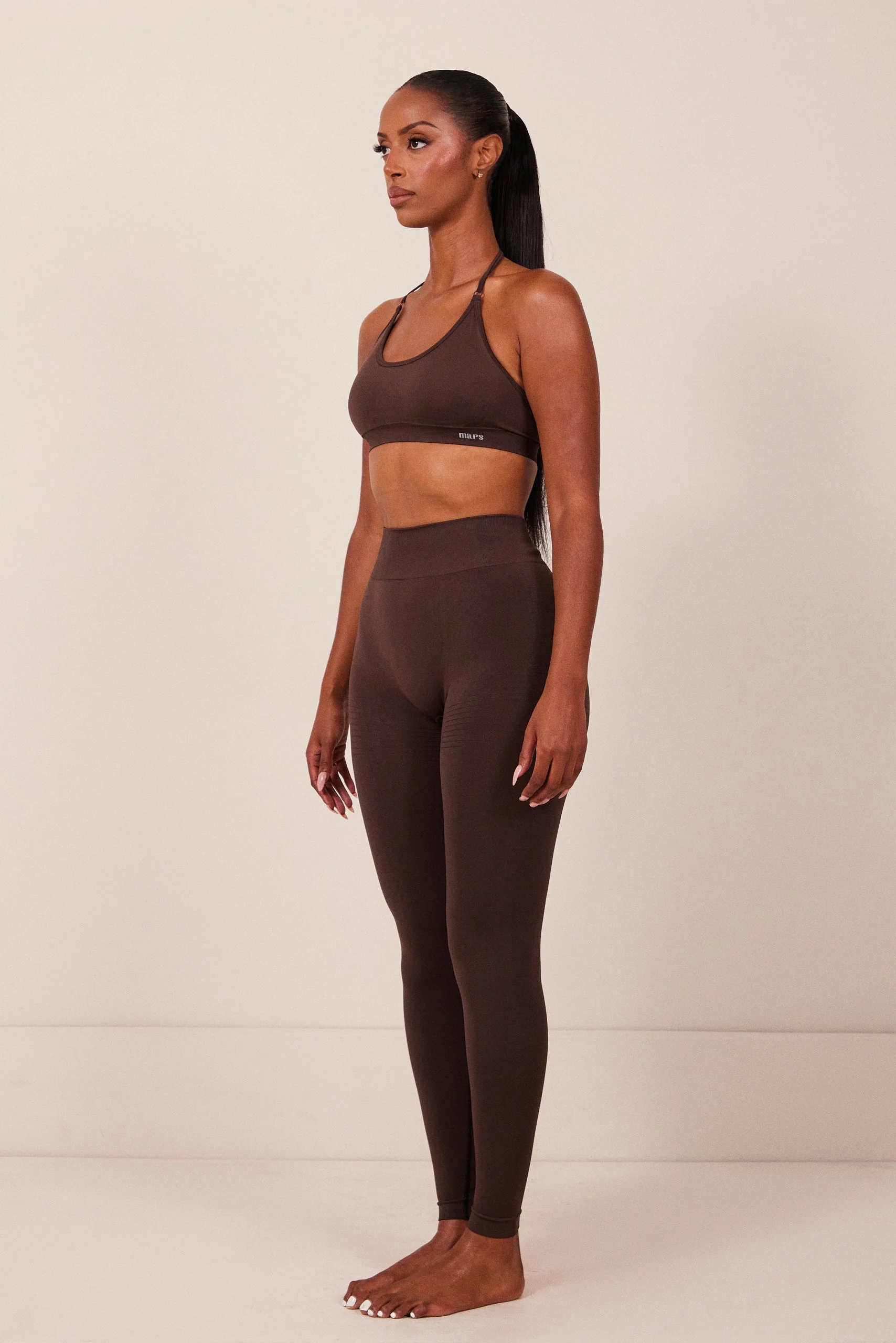 The Mars Seamless Bra in Brown - Image 3