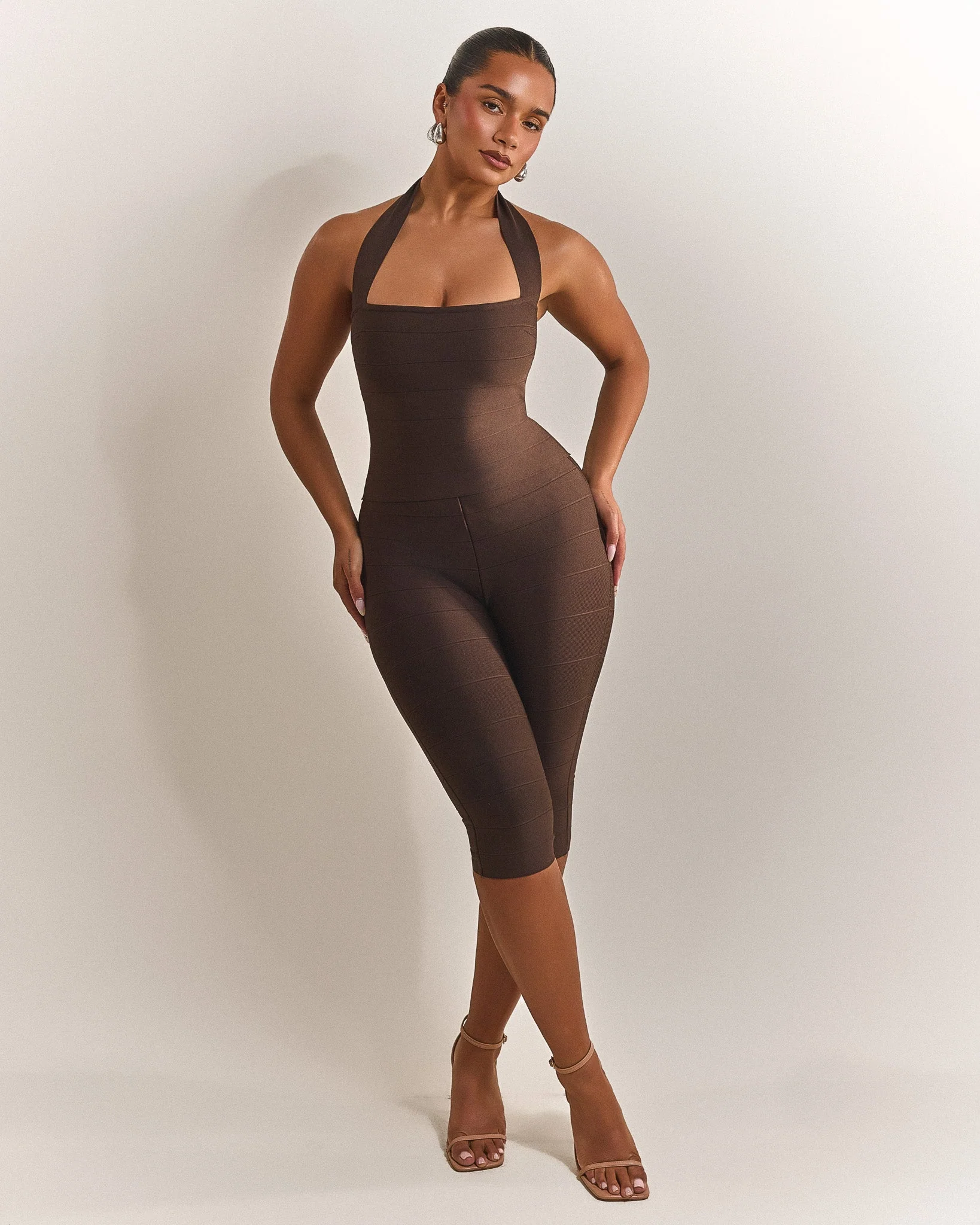 The Natalia Capris in Brown - Image 4