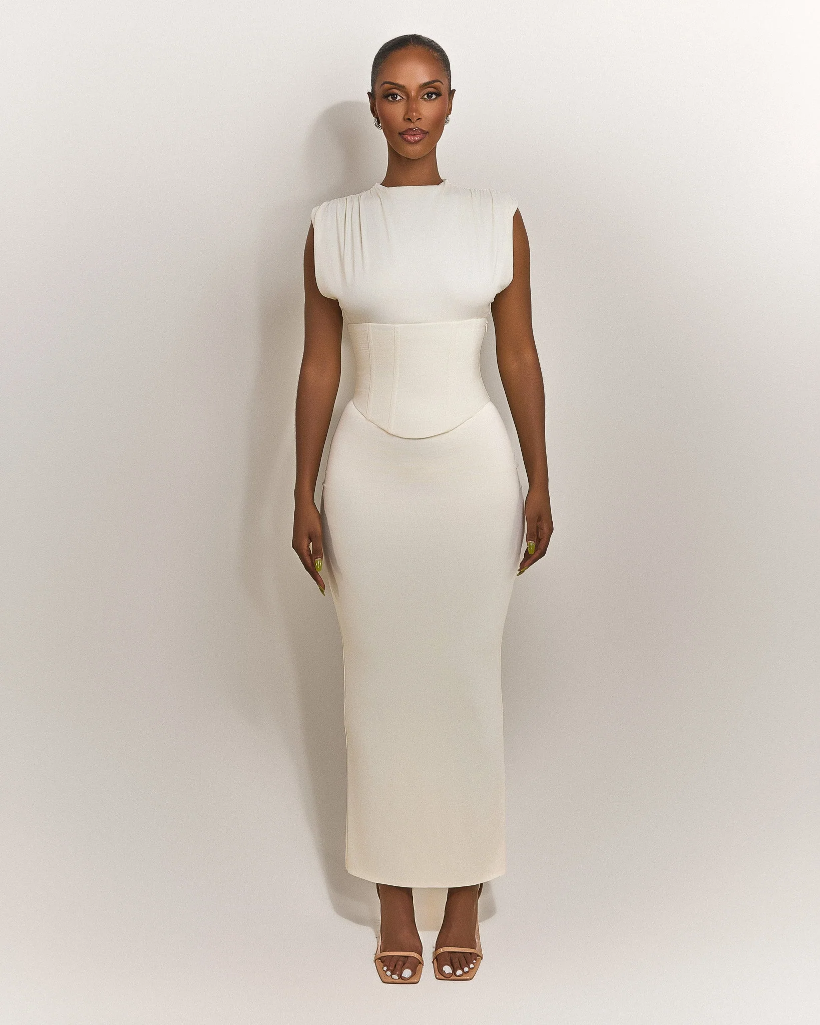 The Sandra Maxi in Cream - Image 3