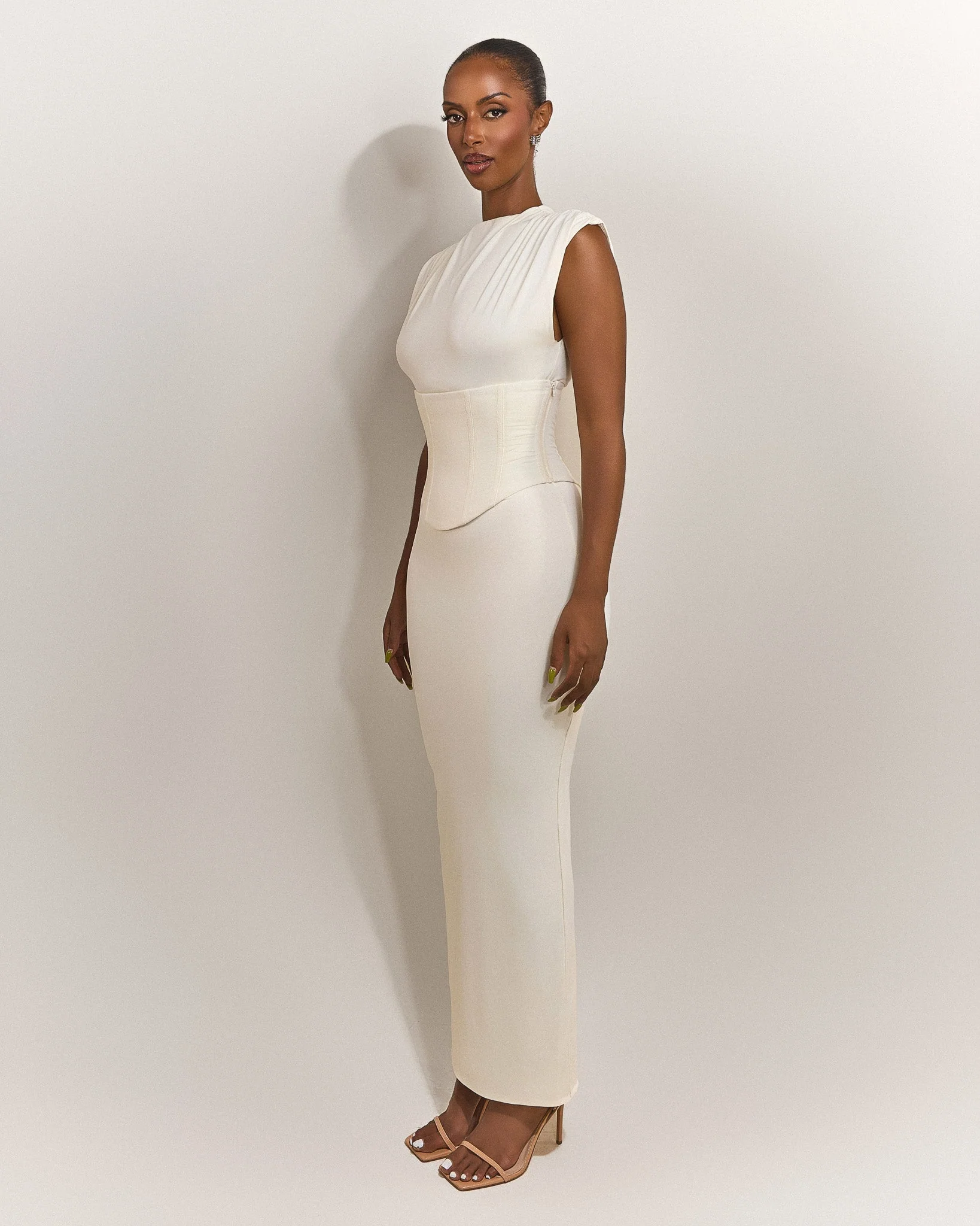 The Sandra Maxi in Cream - Image 4