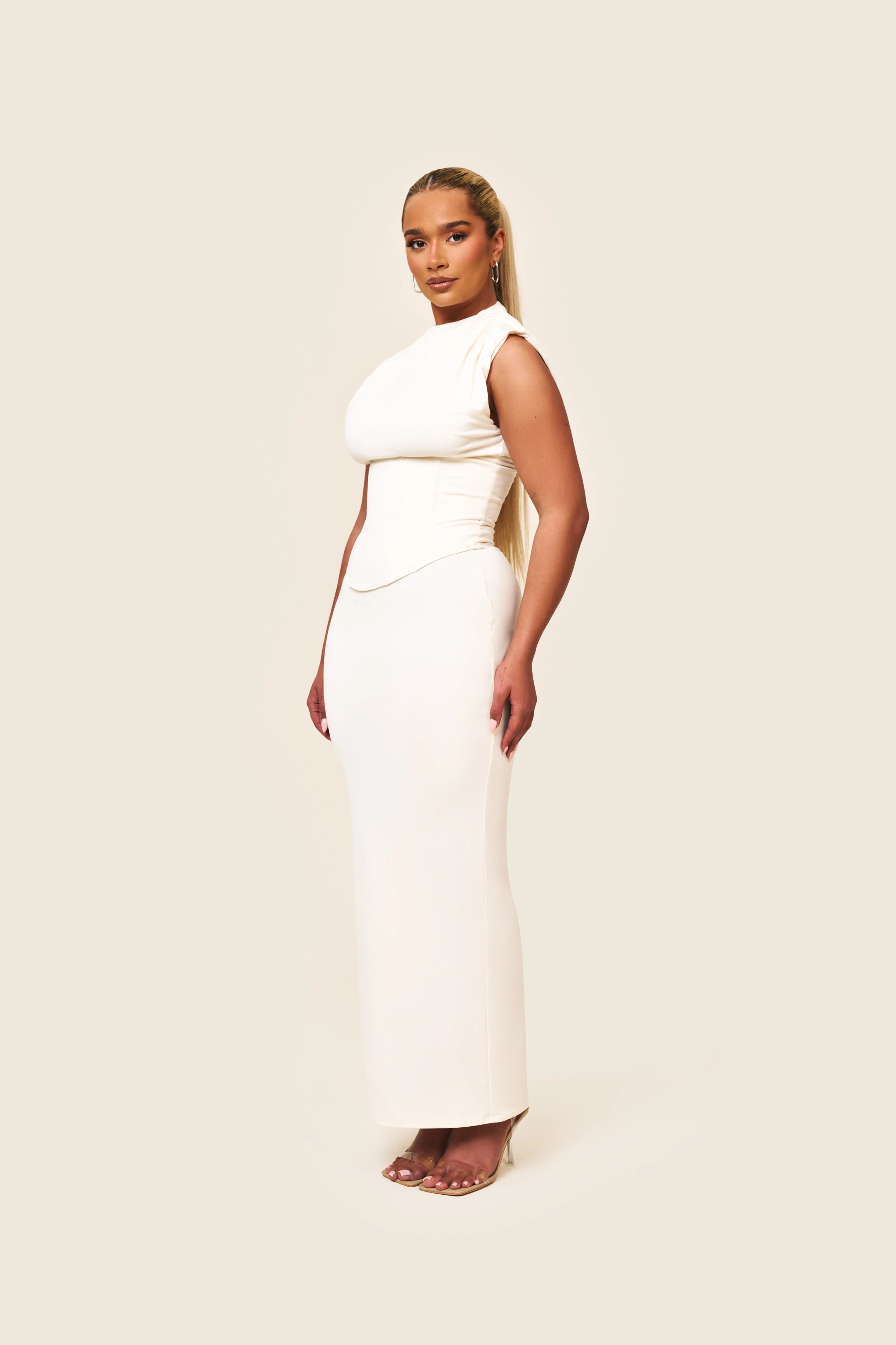 The Sandra Maxi in Cream - Image 9