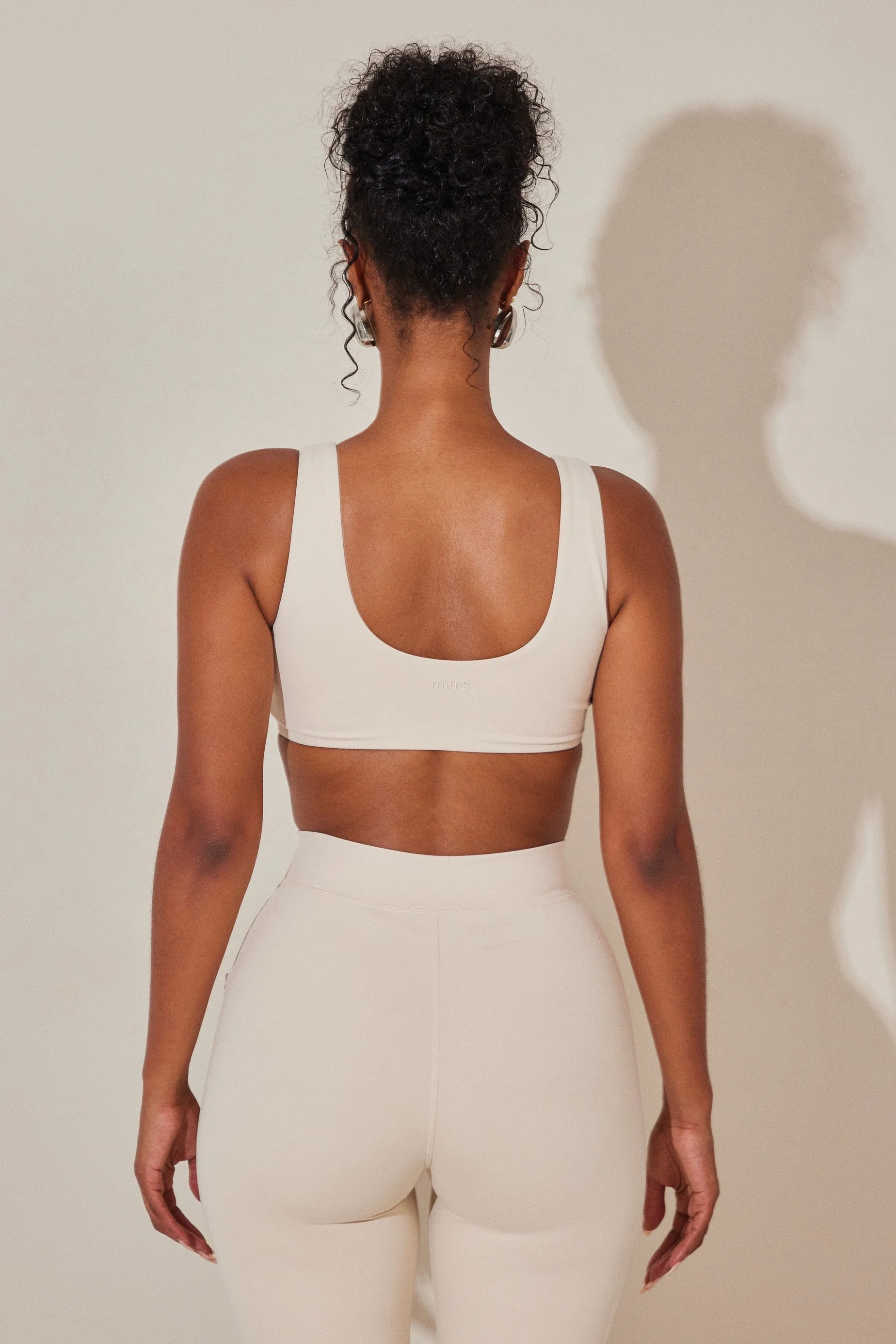 The Scoop Neck Sculpt Bralet in Stone - Image 5