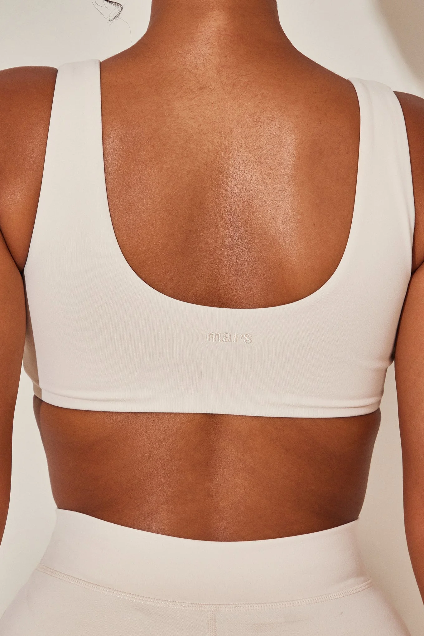 The Scoop Neck Sculpt Bralet in Stone - Image 6