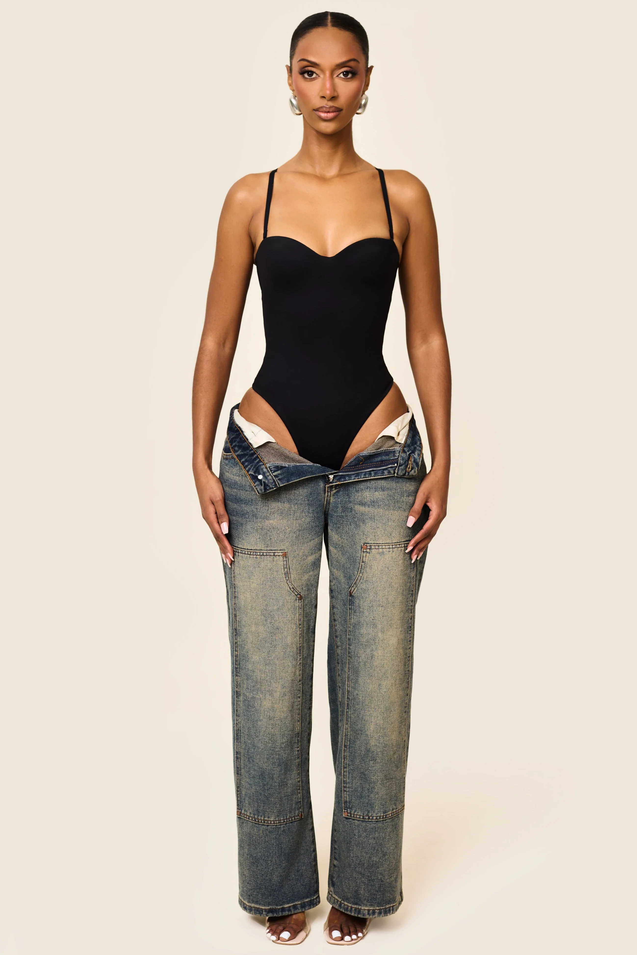 The Sculpt Bodysuit in Black - Image 7