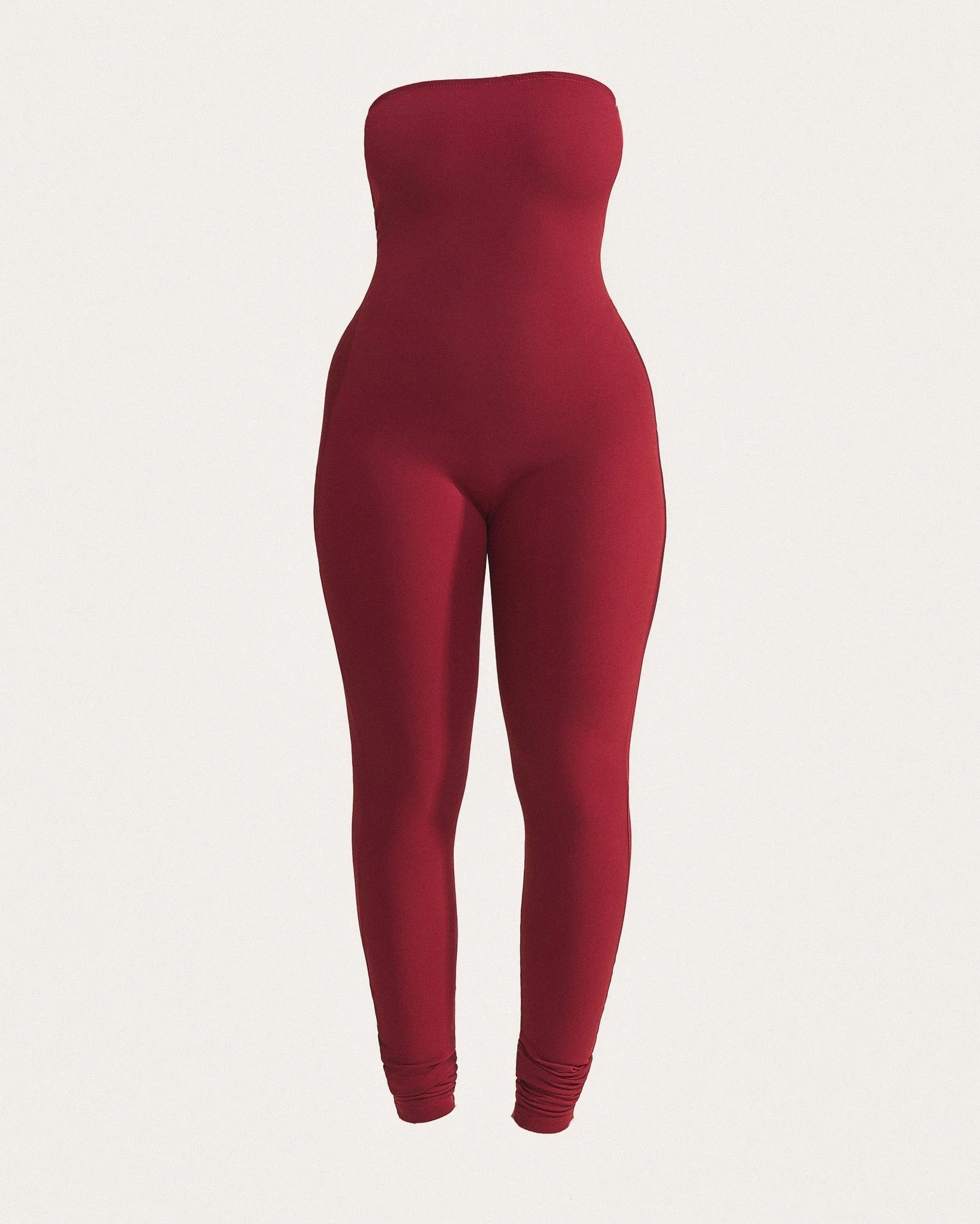 The Sculpt Long Unitard in Wine - Image 5