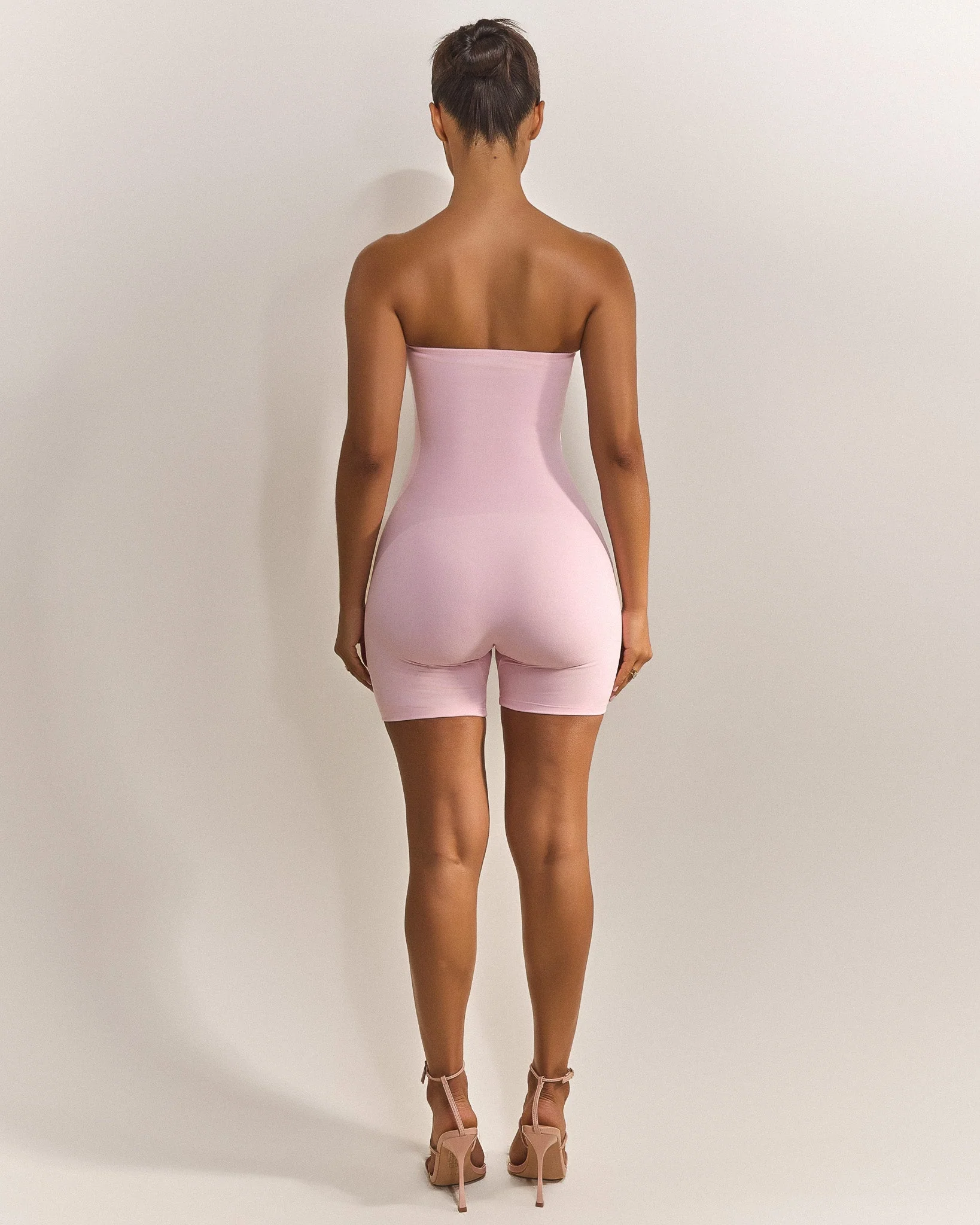 The Sculpt Short Unitard in Pink - Image 3