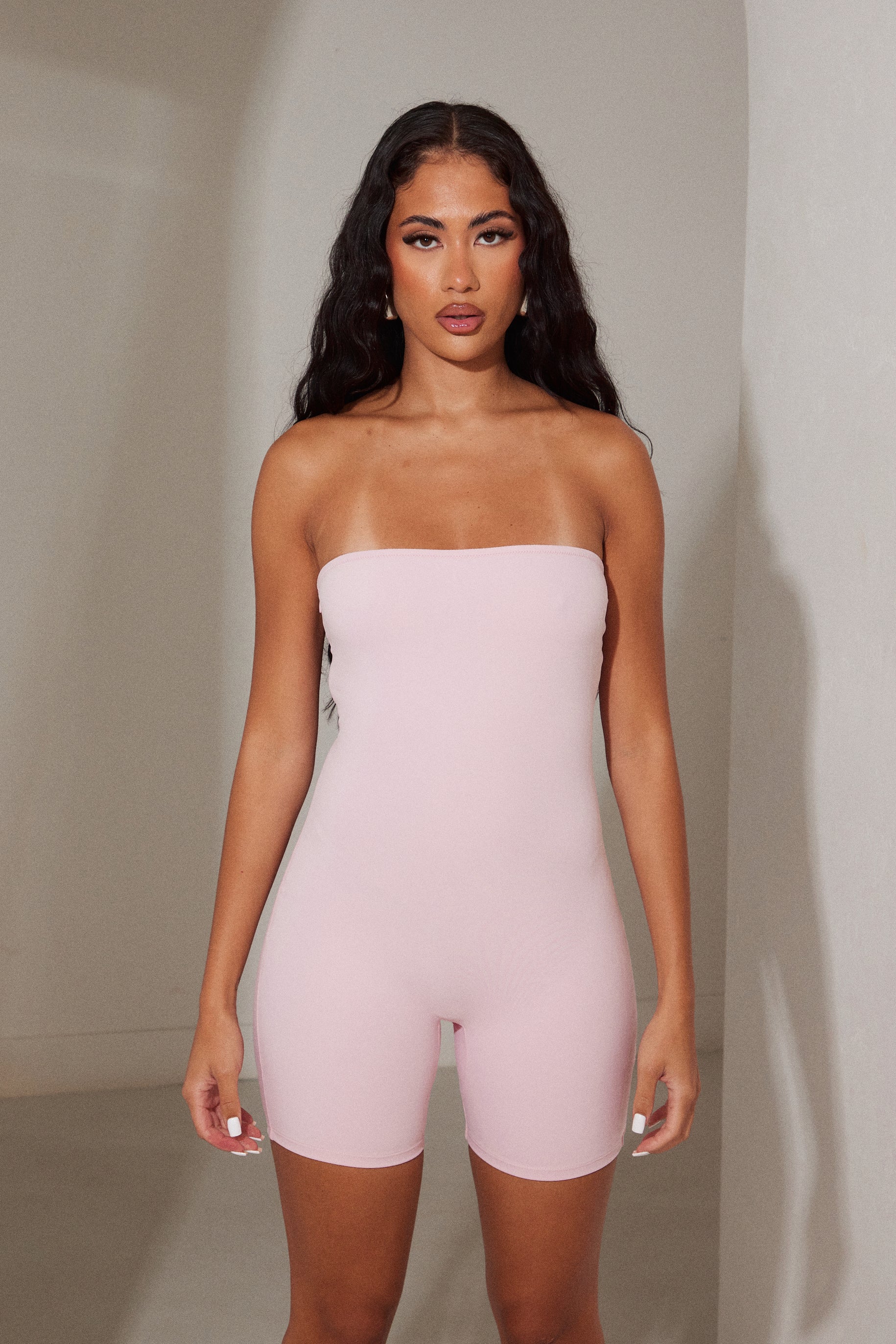 The Sculpt Short Unitard in Pink - Image 6