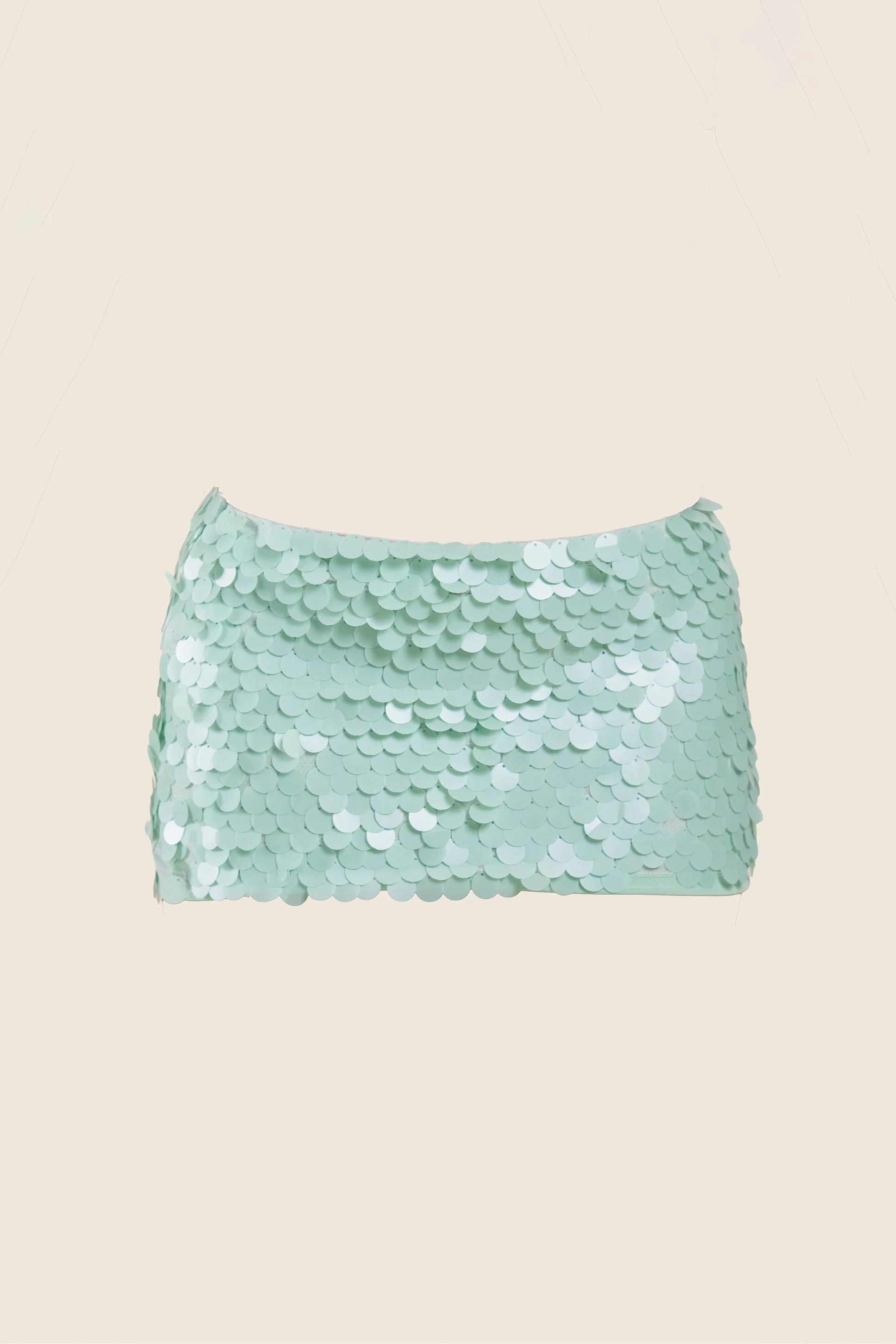 The Shimmi Mini Skirt in Blue - Image 6