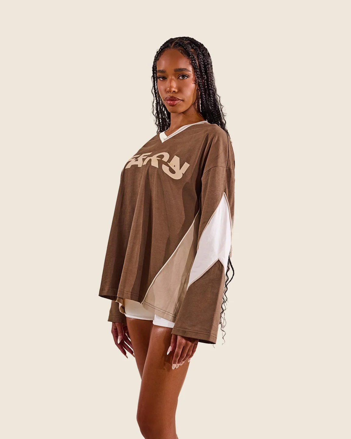 The Tate Long Sleeve Jersey - Brown - Image 11