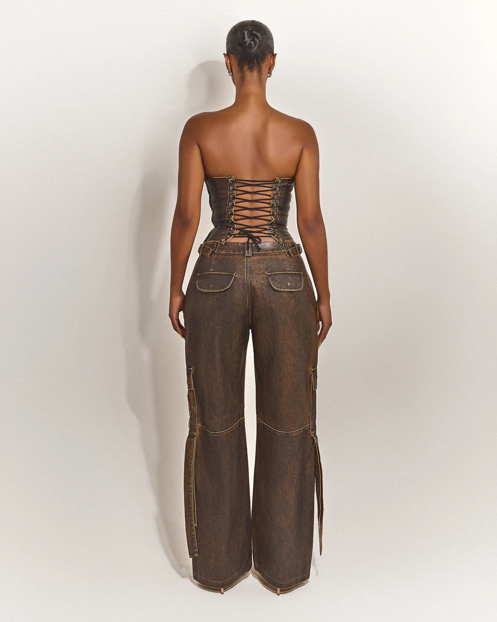 The Zeda Cargos in Brown Wash - Image 4