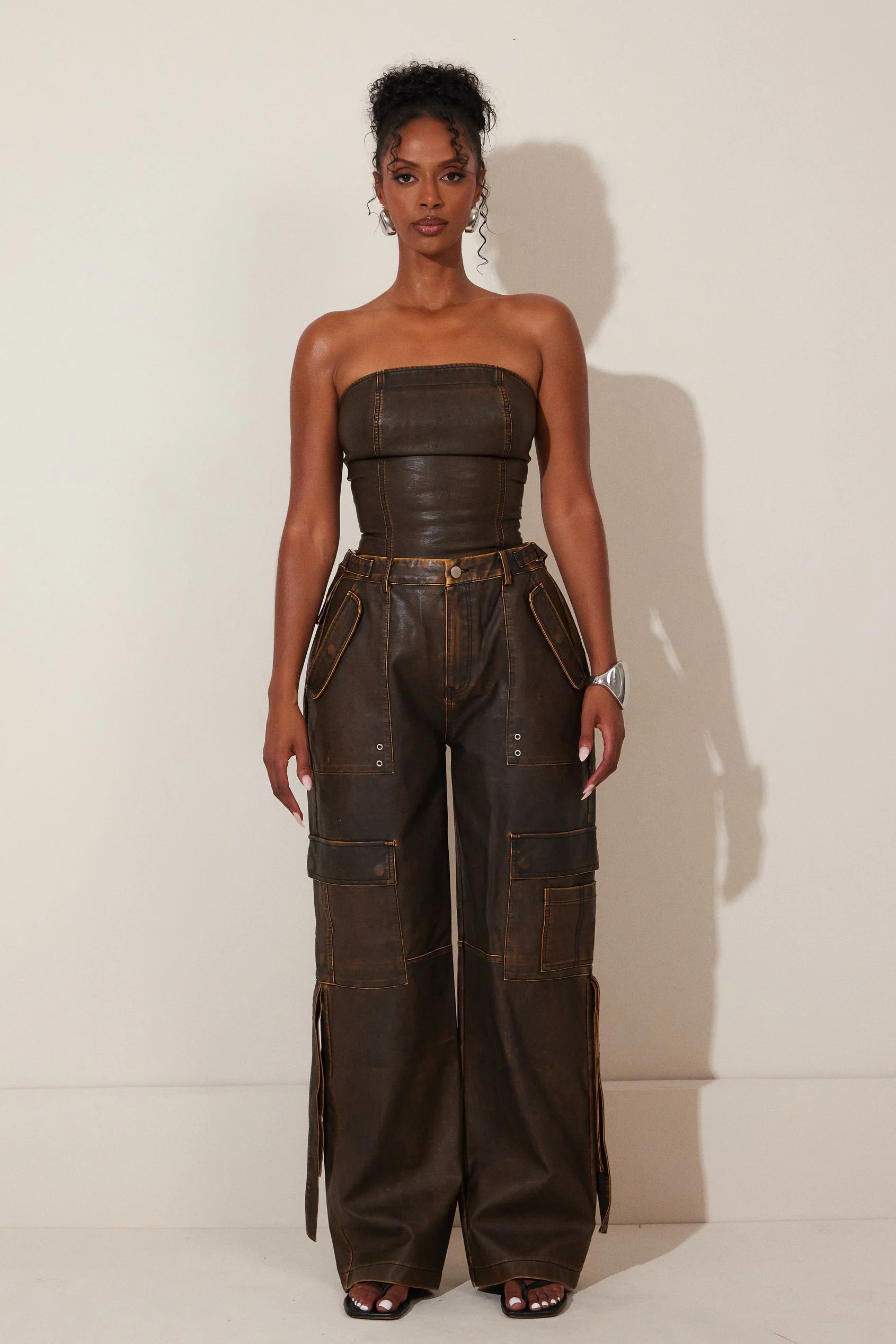 The Zeda Cargos in Brown Wash - Image 6